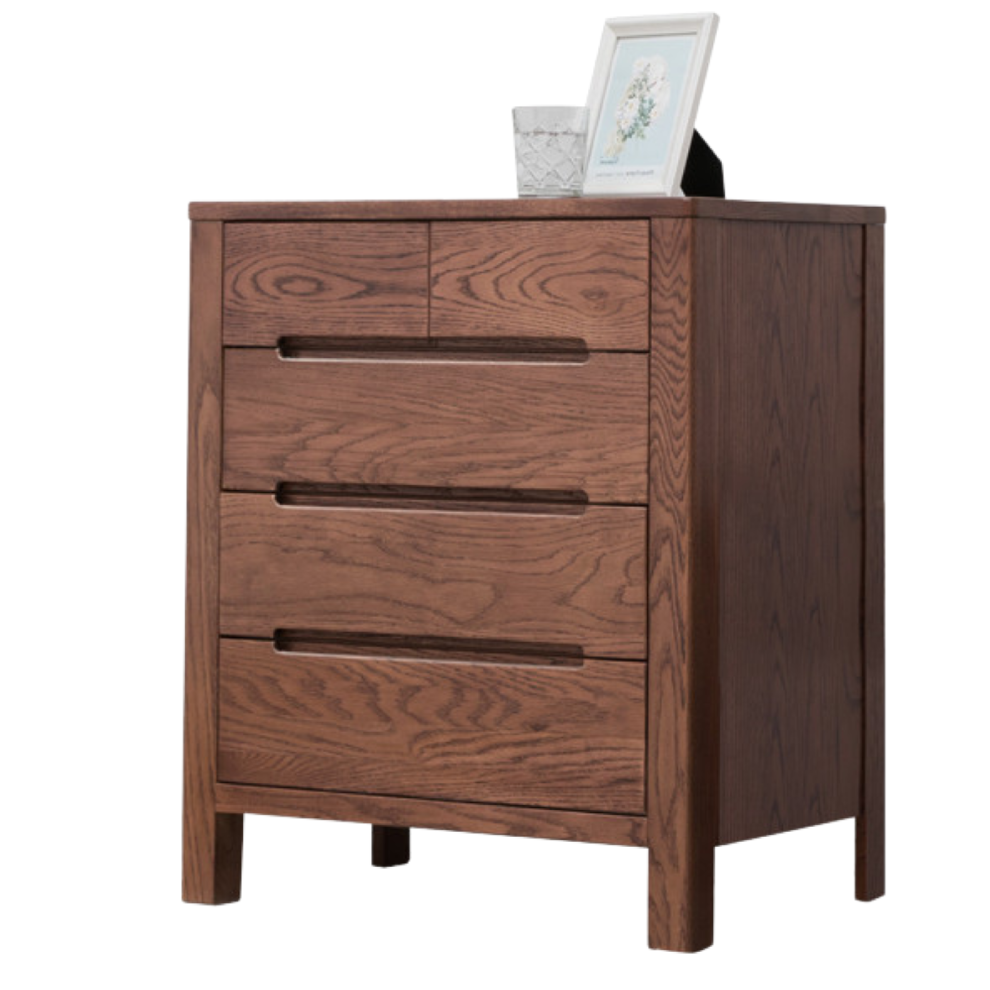 Oak Solid Wood Chest of Drawers)