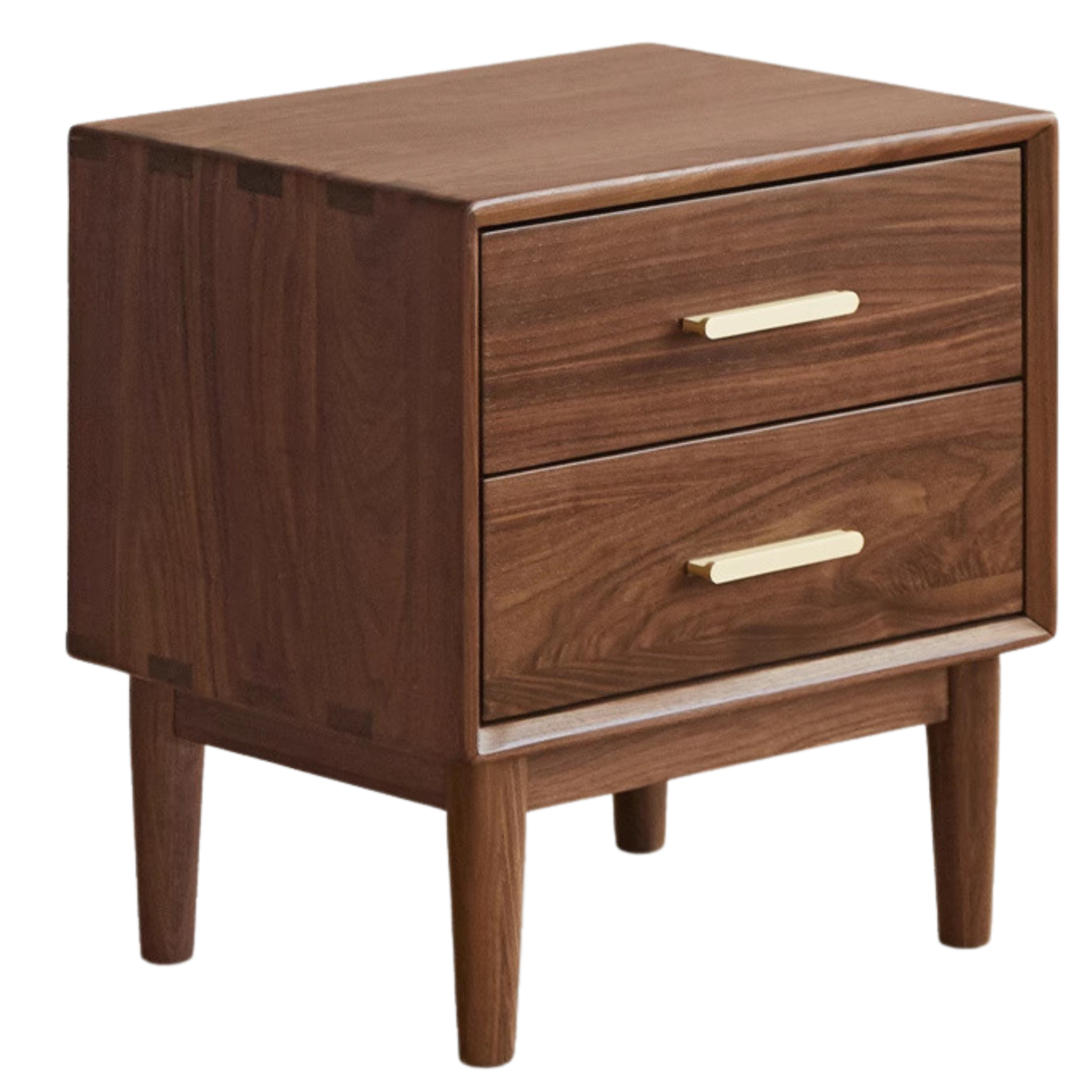 Black Walnut solid wood Nightstand.