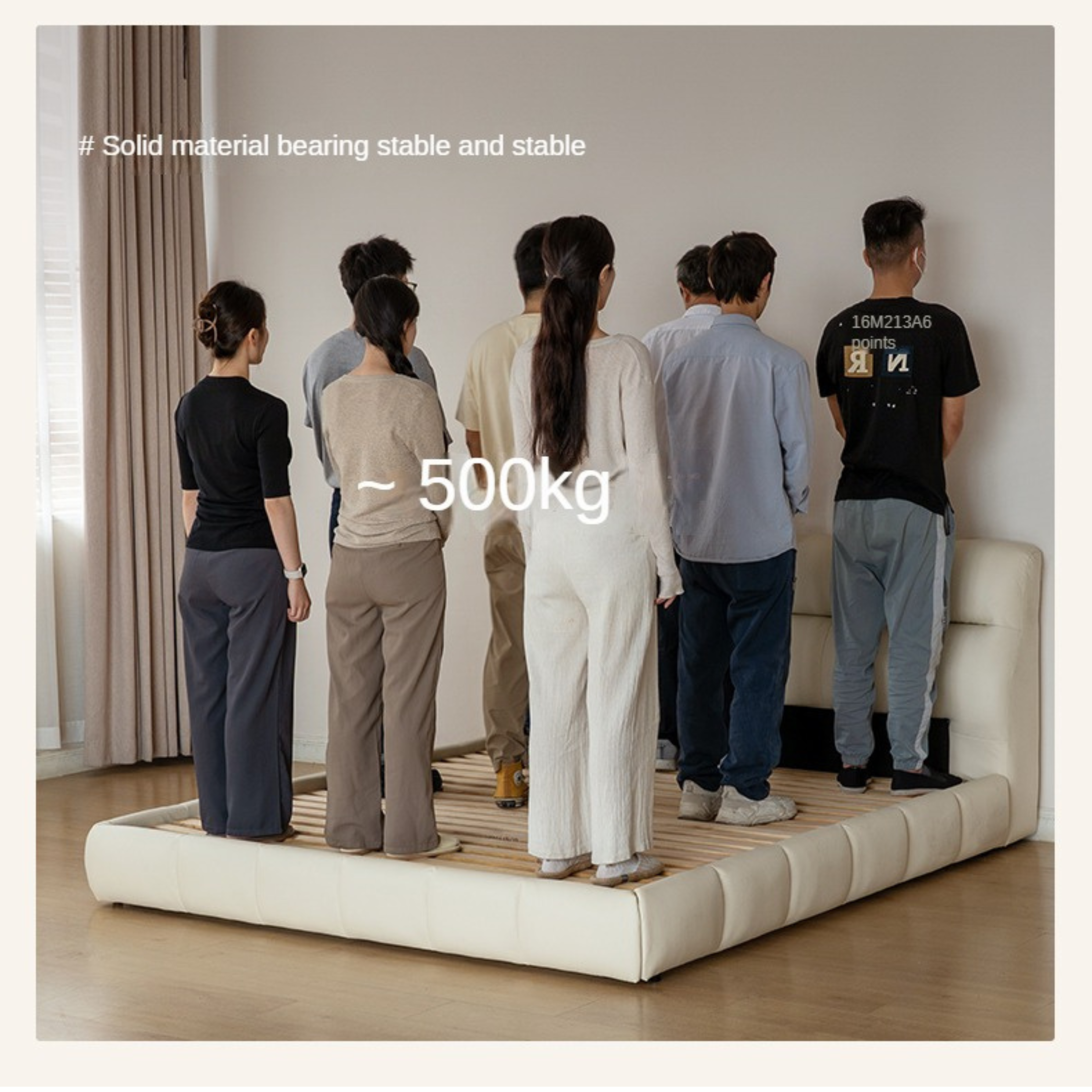 Genuine Leather Cloud Puff Soft Bed