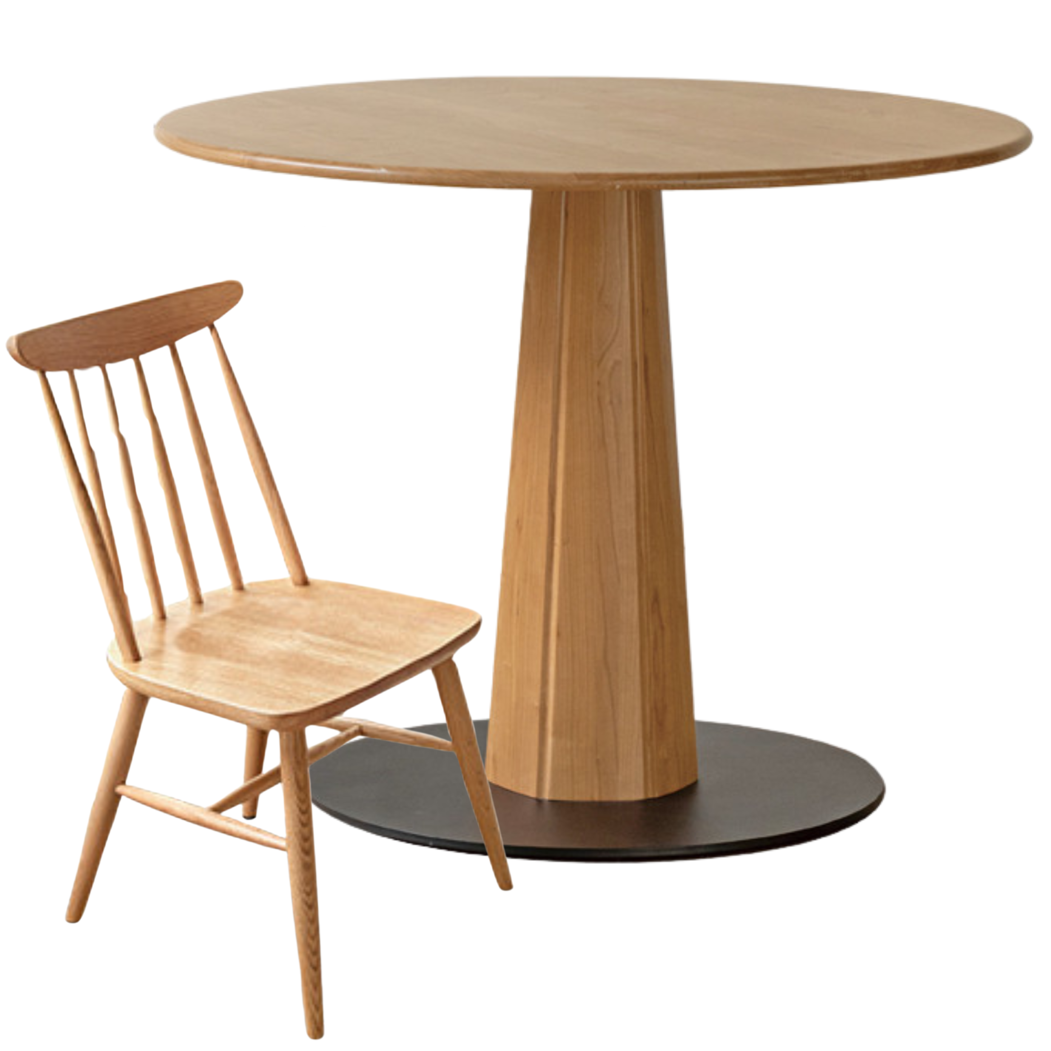 Ash Solid Wood Nordic Dining Round Table