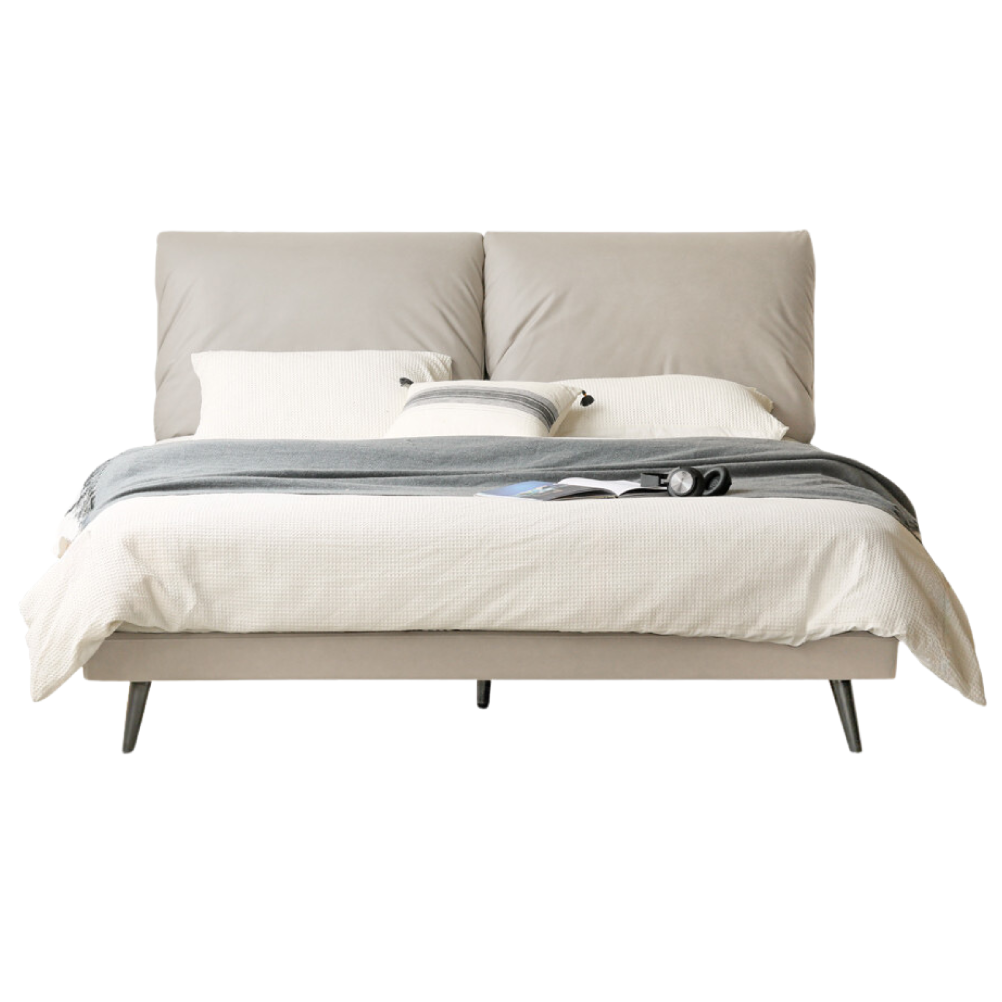 Technological fabric Bed,Genuine Leather Bed