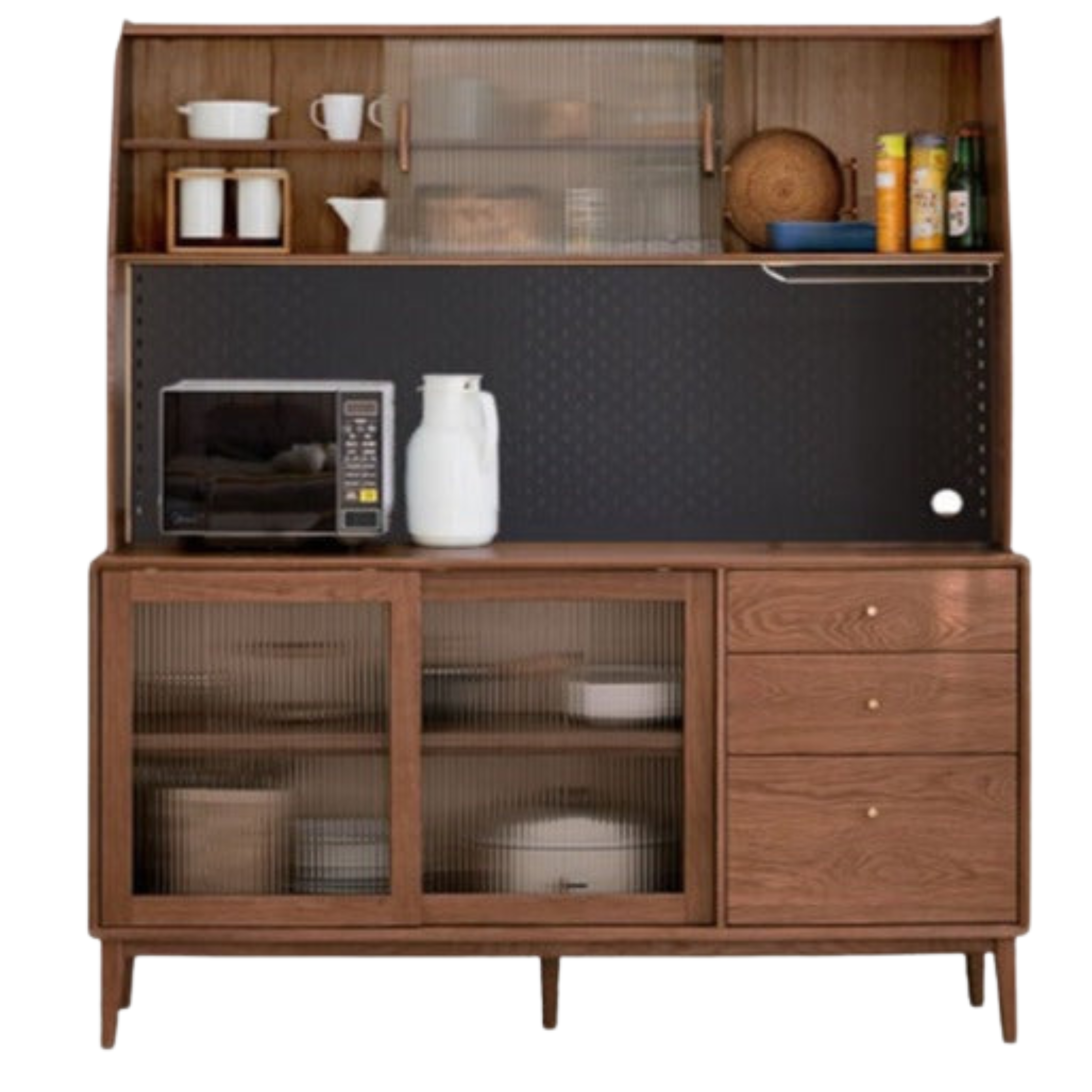 Oak Solid Wood Sideboard, Buffet Cabinet