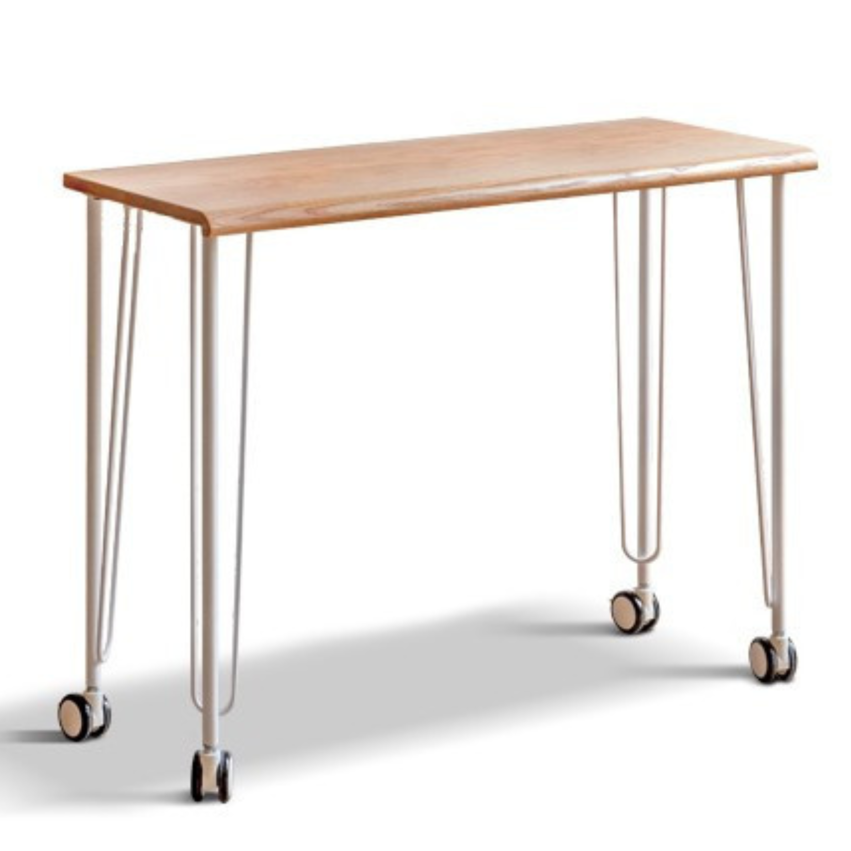 Oak Solid Wood Two-level Stackable Office Desks