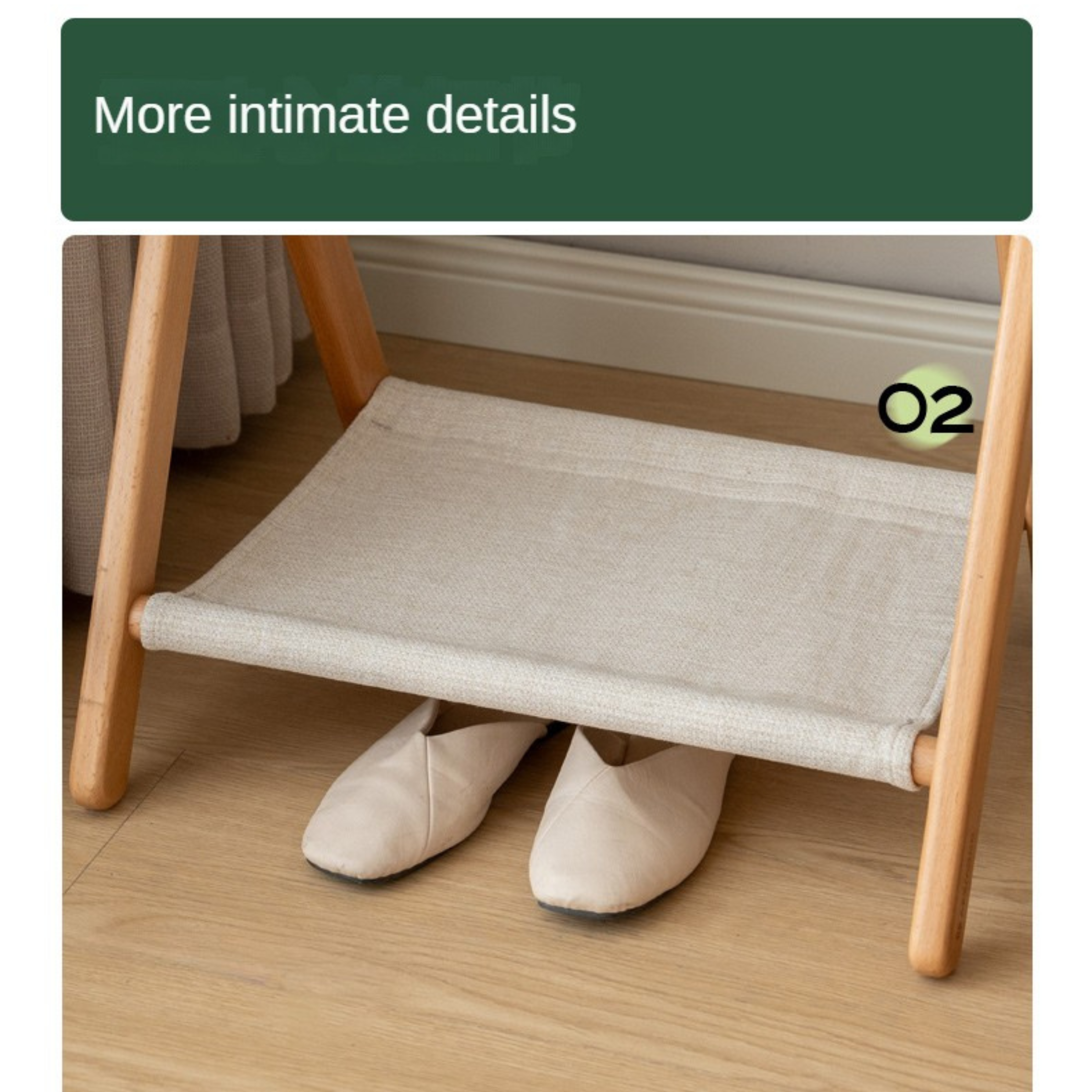 Beech solid wood clothes hanger