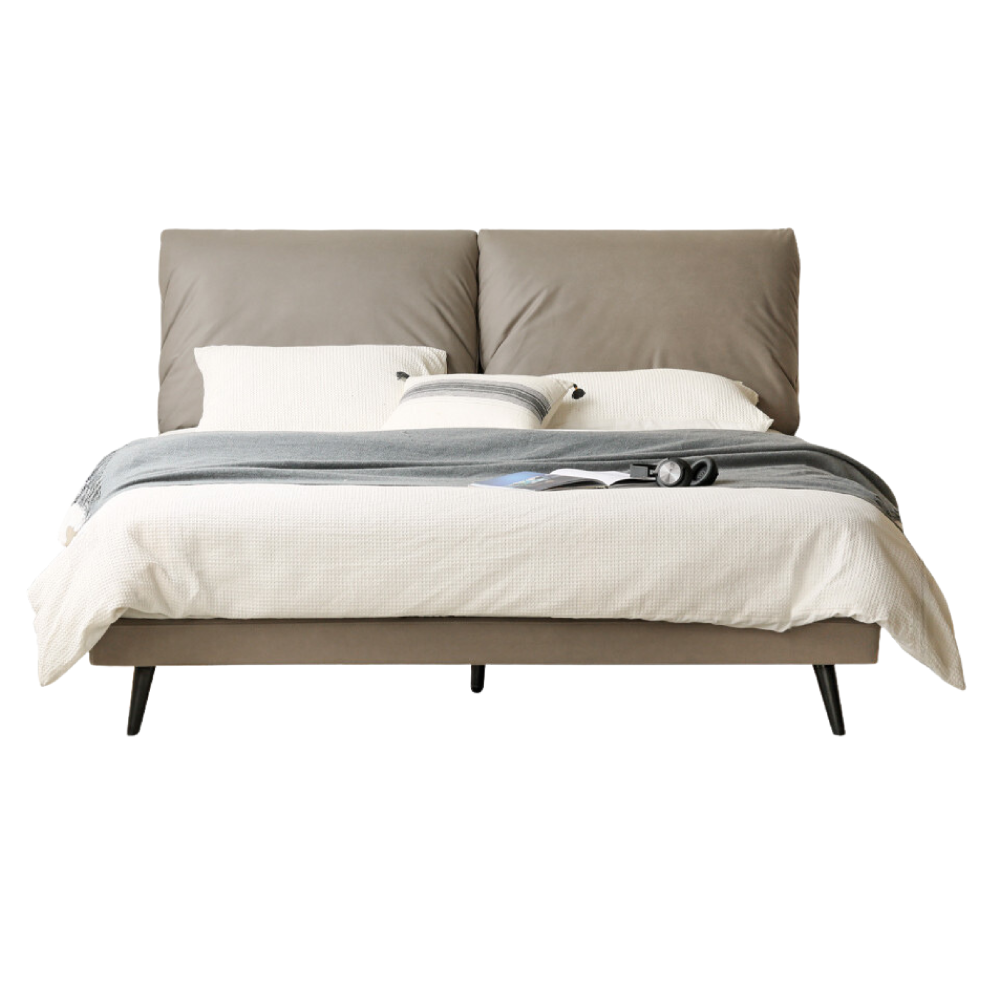 Technological fabric Bed,Genuine Leather Bed