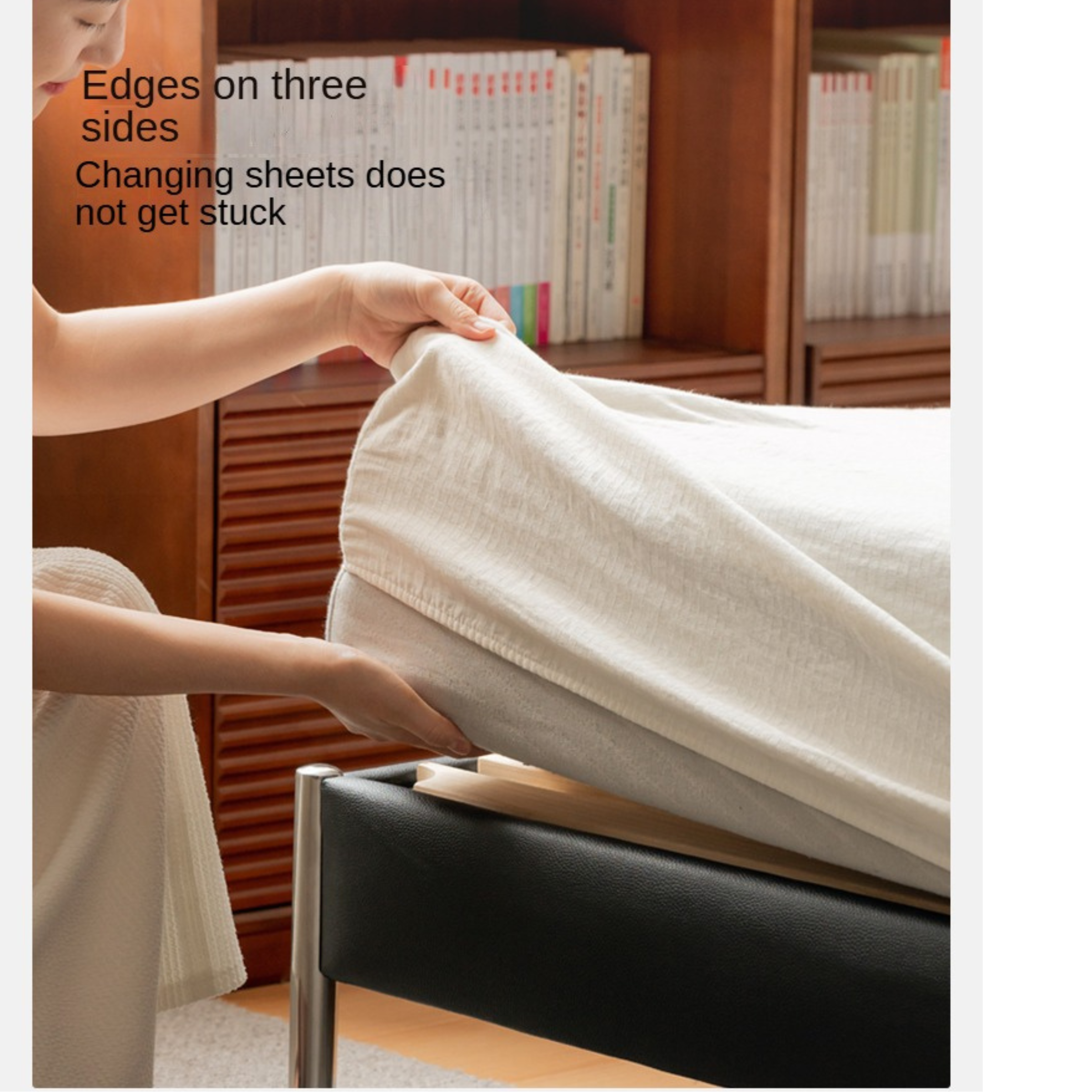 Genuine Leather High End Soft Bed