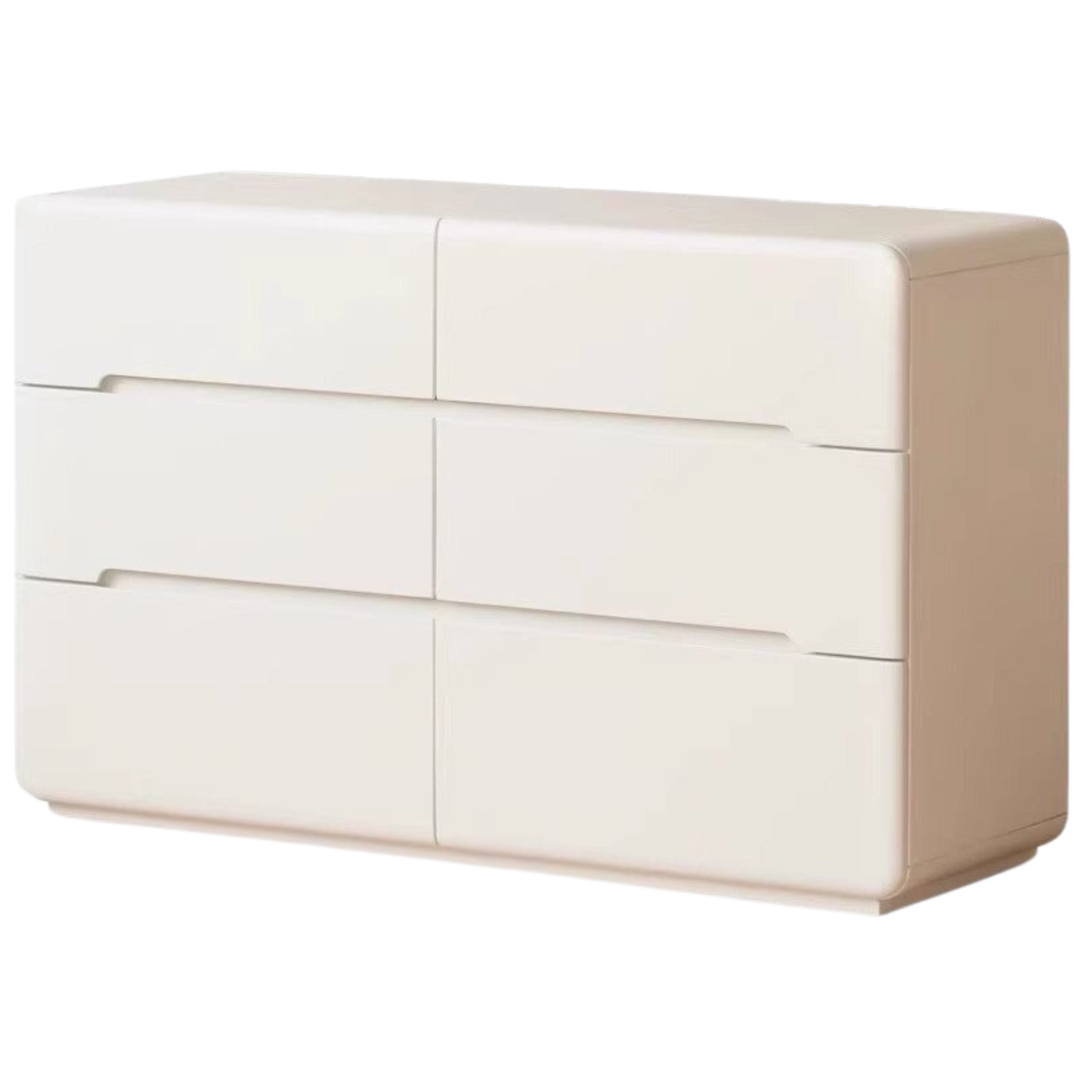 Poplar Solid Wood Storage Cream drawer dresser)
