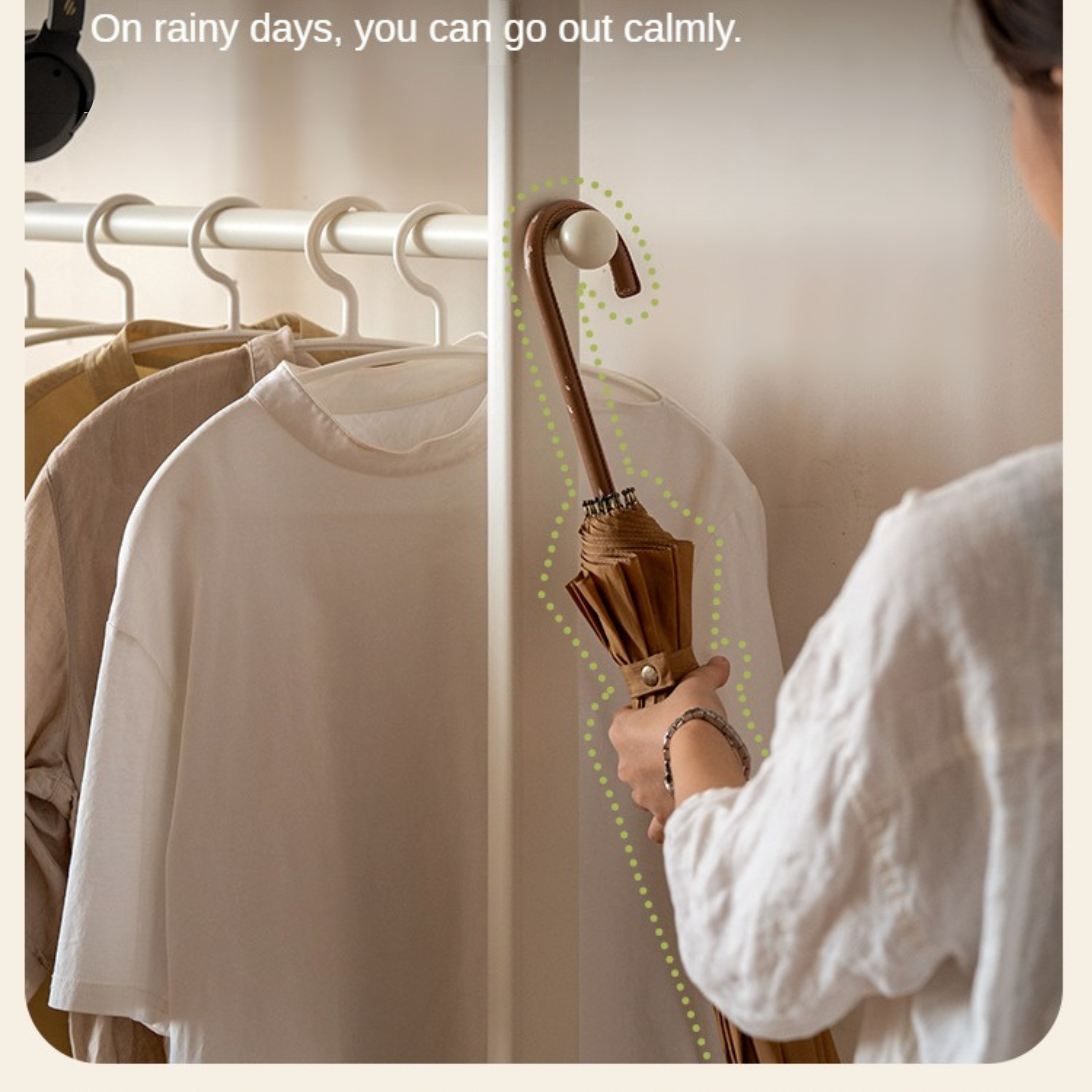Birch Solid Wood White Cream Style Hanger