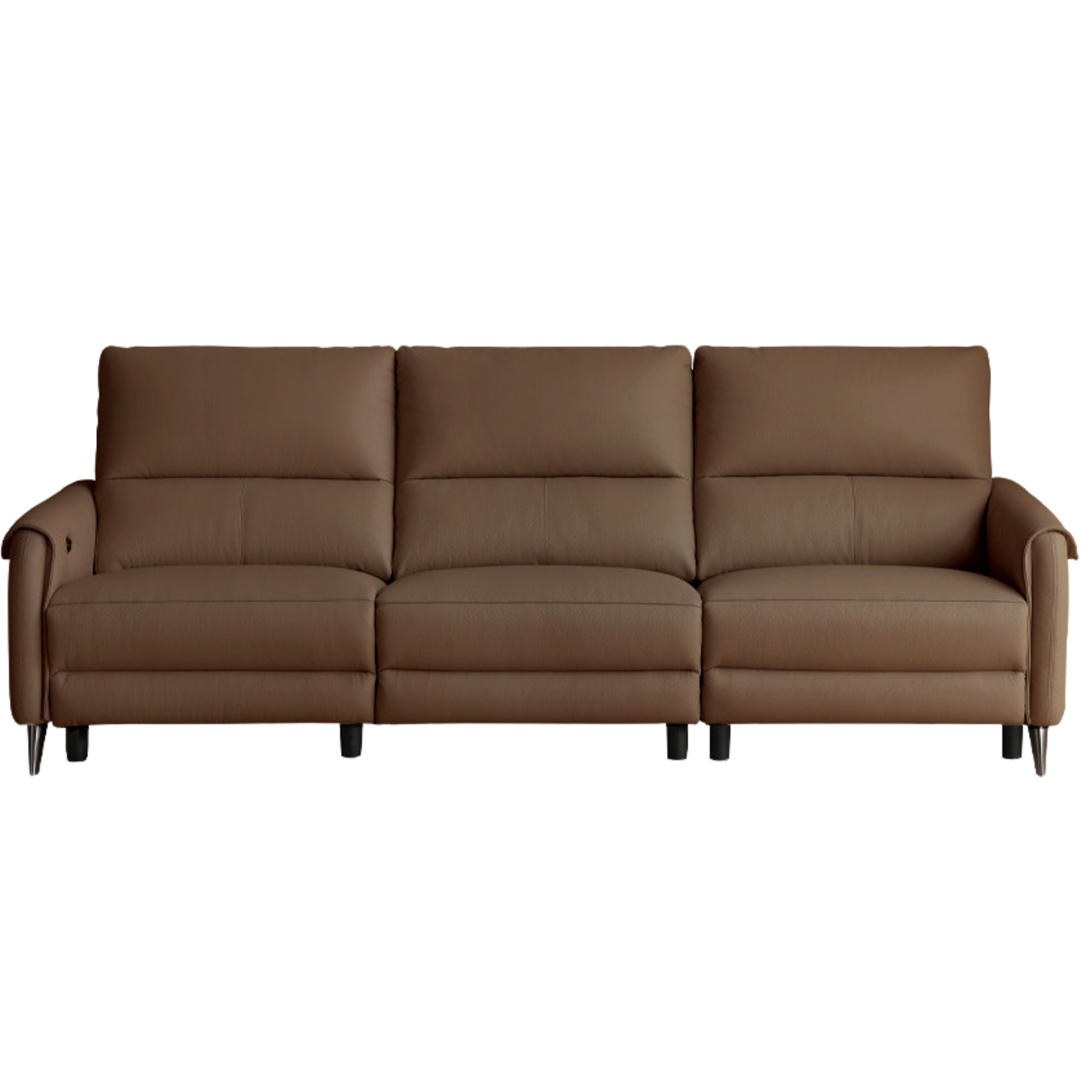 Genuine Leather Zero Wall Multifunctional Electric Sofa, Top Layer Cowhide Sofa)