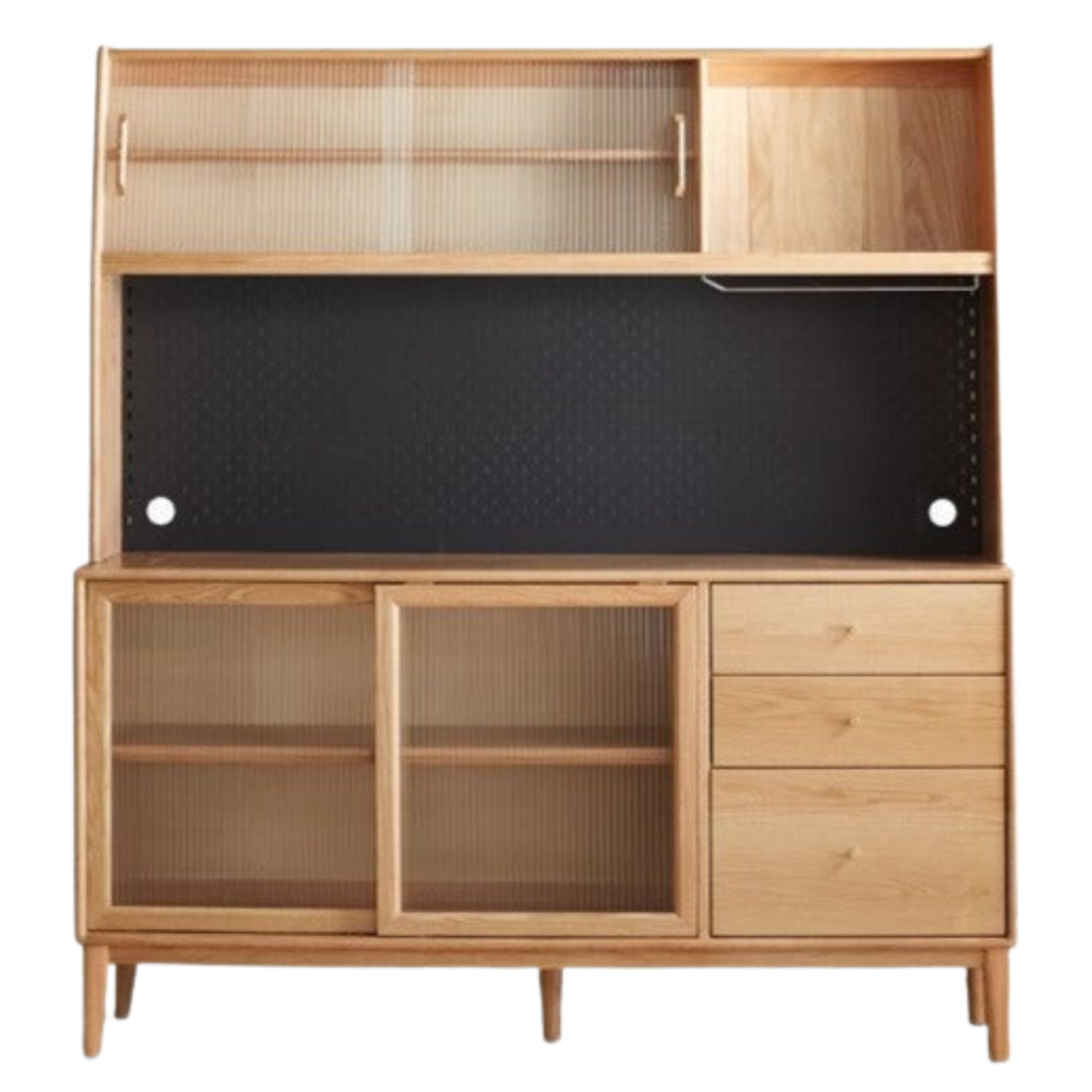 Oak Solid Wood Buffet Cabinet, Sideboard