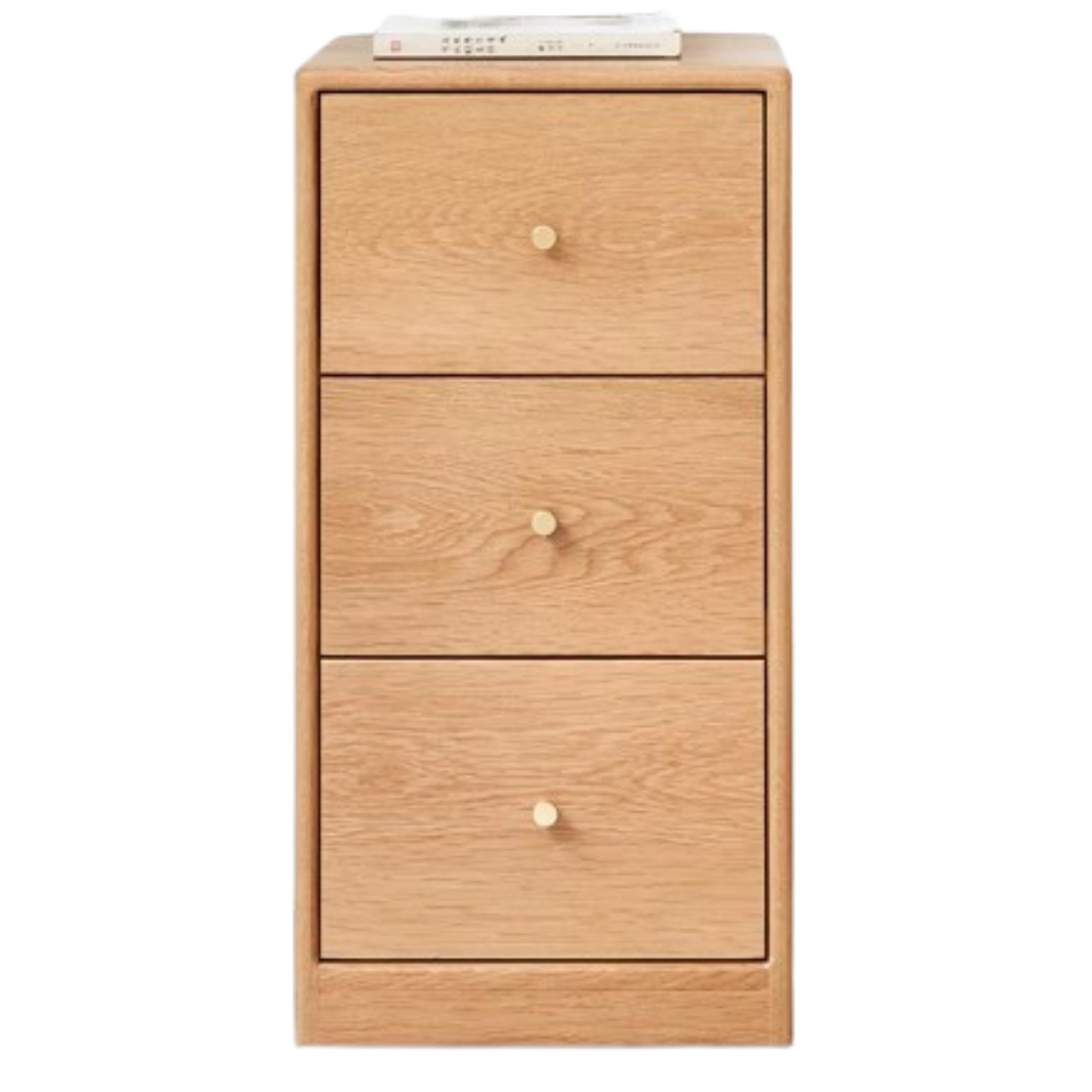 Oak, Beech solid wood side cabinet, multi-functional storage)