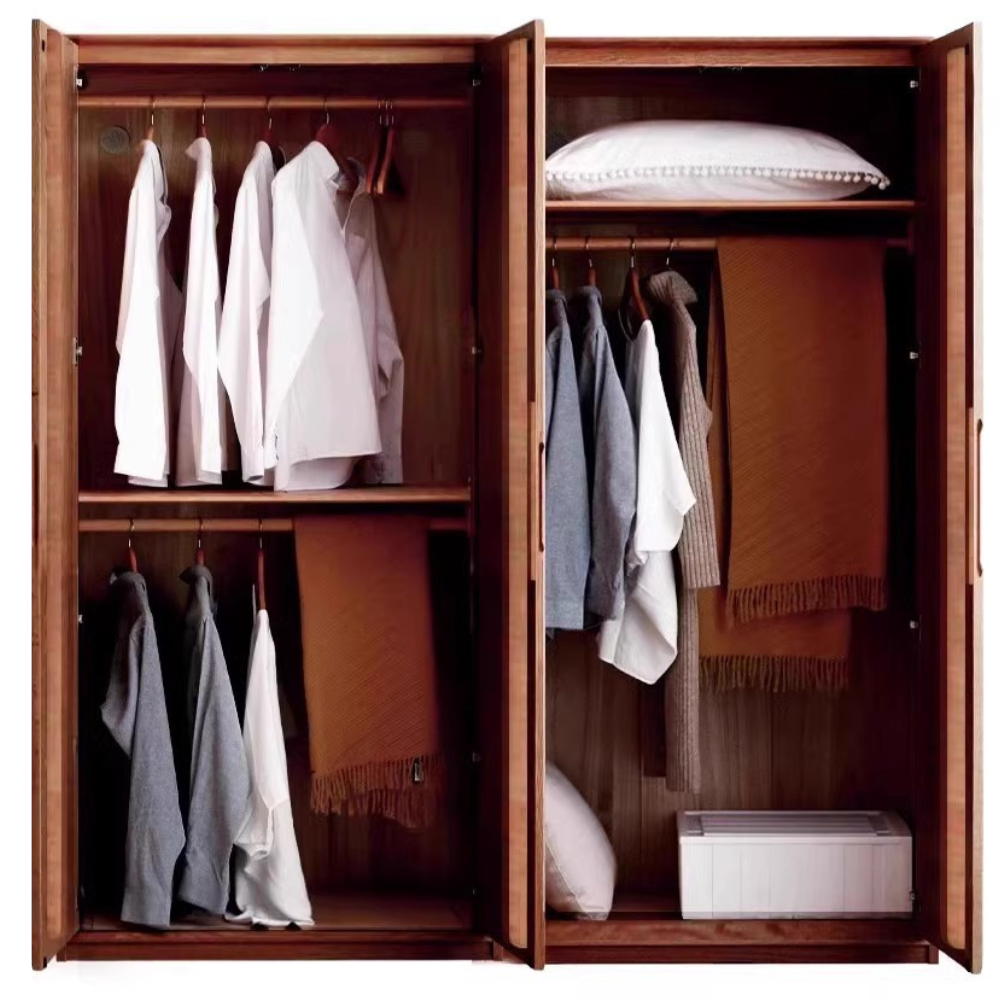 Ash solid wood wardrobe modern::