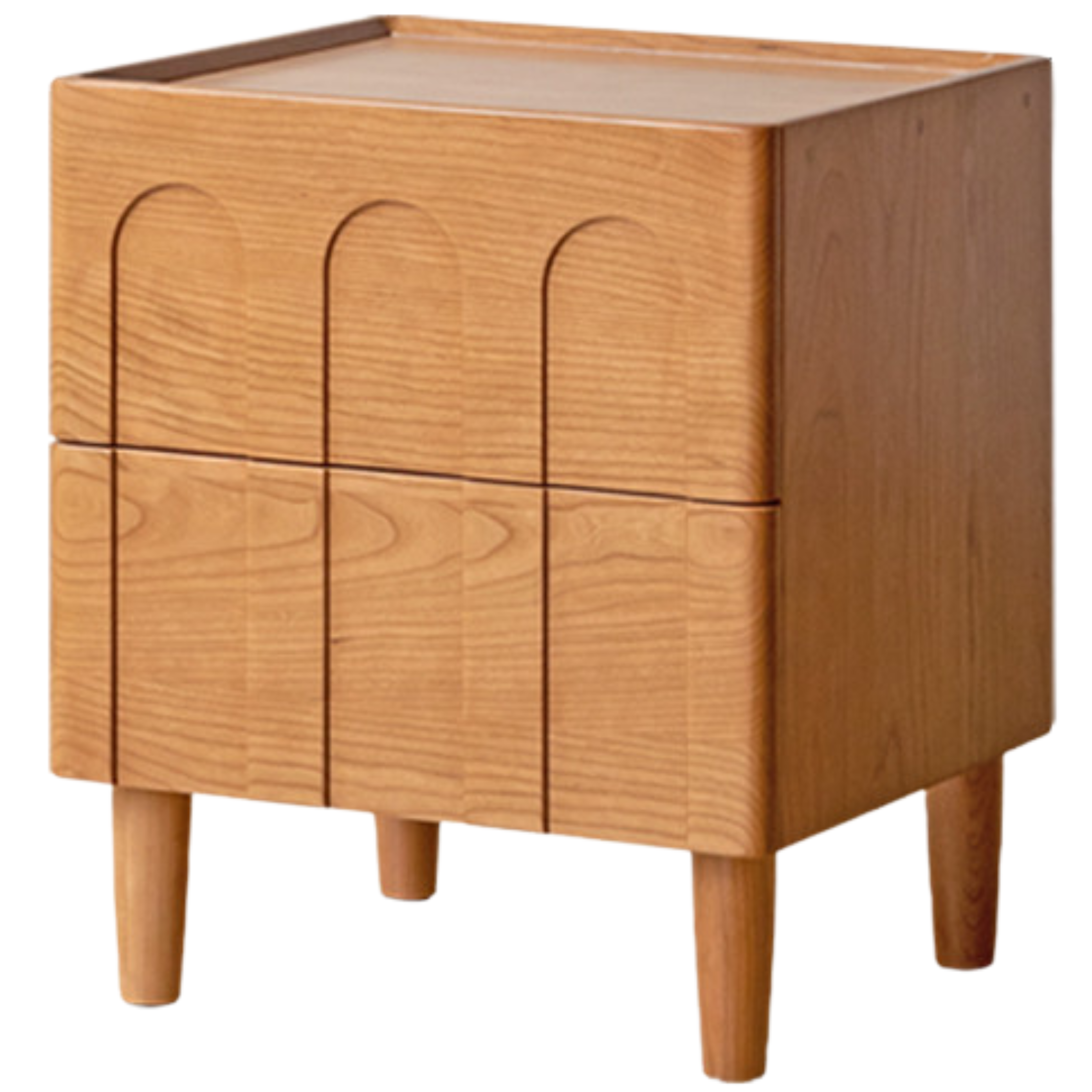Cherry Solid Wood Retro Nightstand