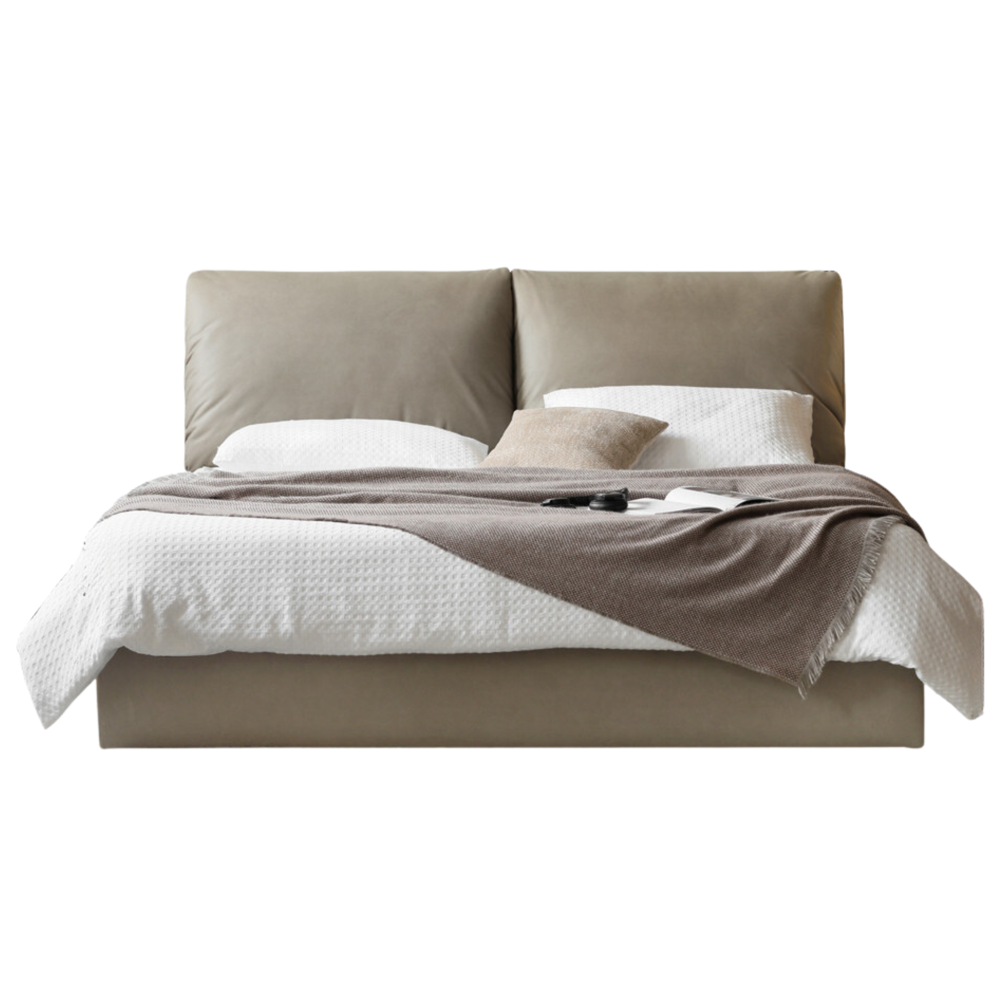 Technological fabric Bed,Genuine Leather Bed