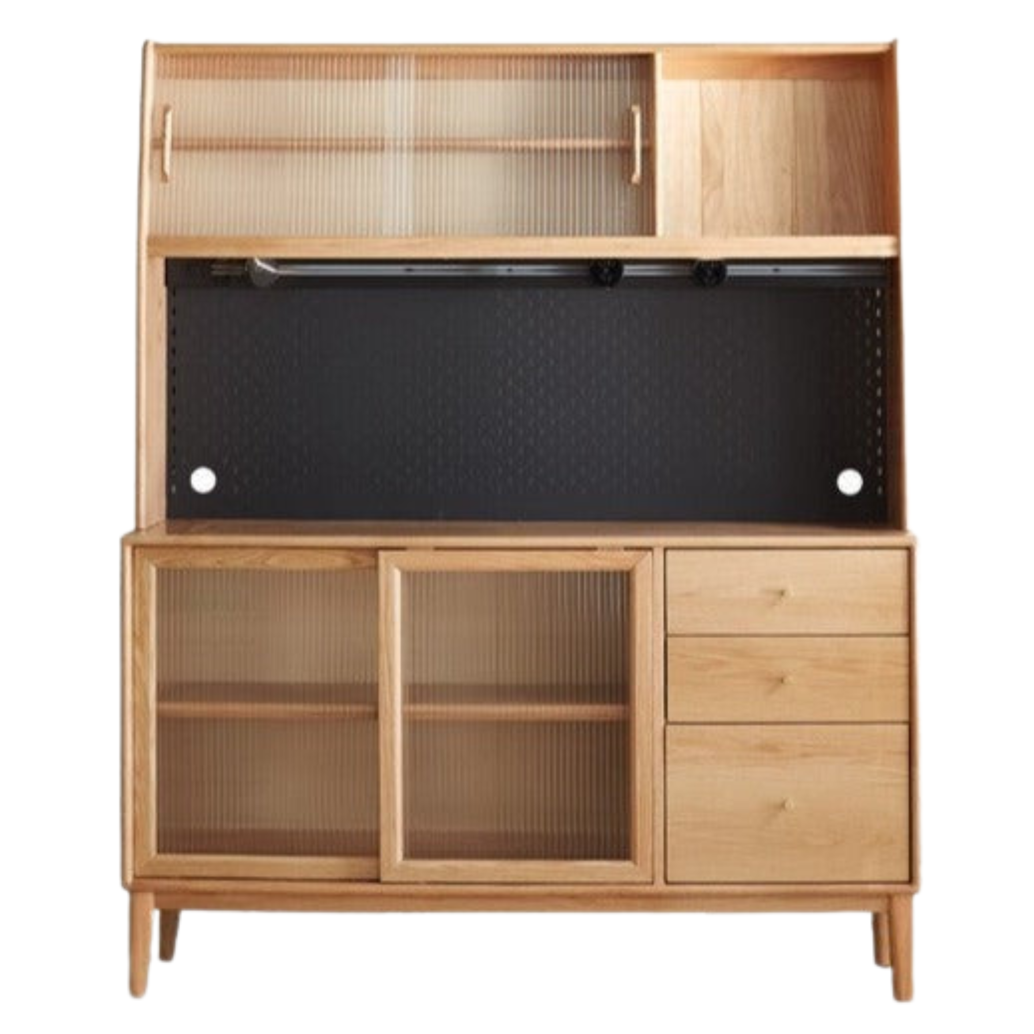 Oak Solid Wood Buffet Cabinet, Sideboard