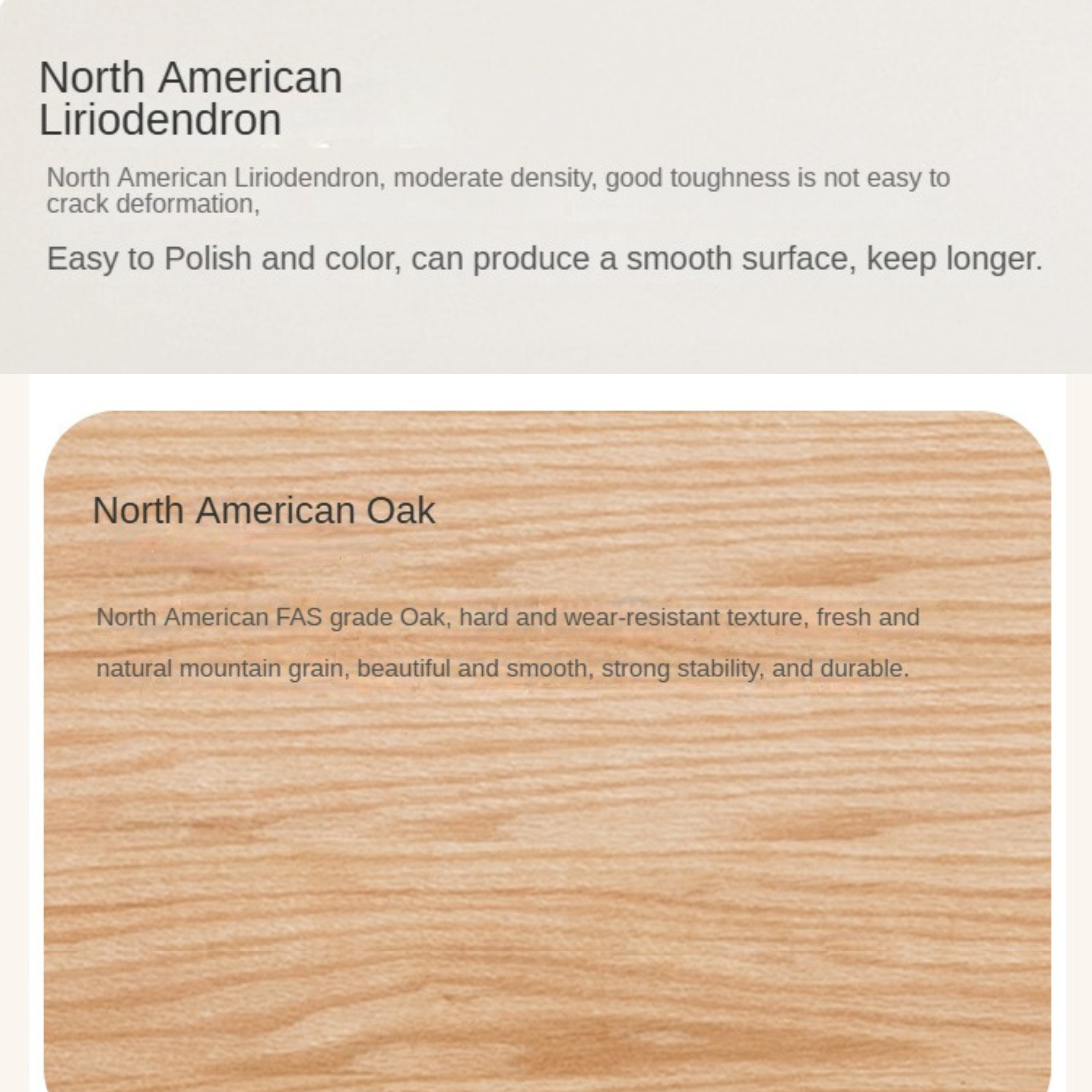 Beech, Oak Solid Wood Study Desk with Shelf