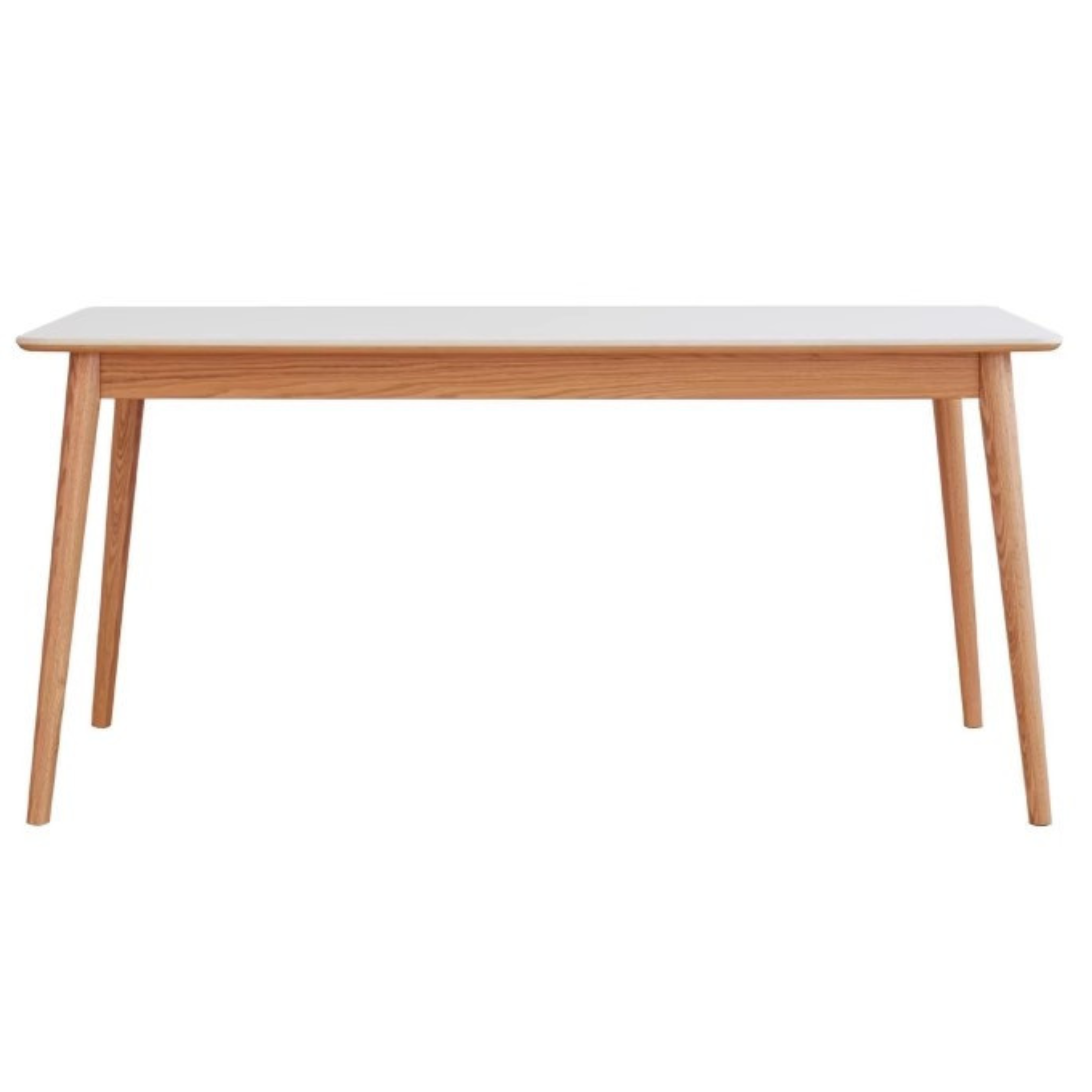 Oak Solid Wood Dining Table With Rock Slab Surface
