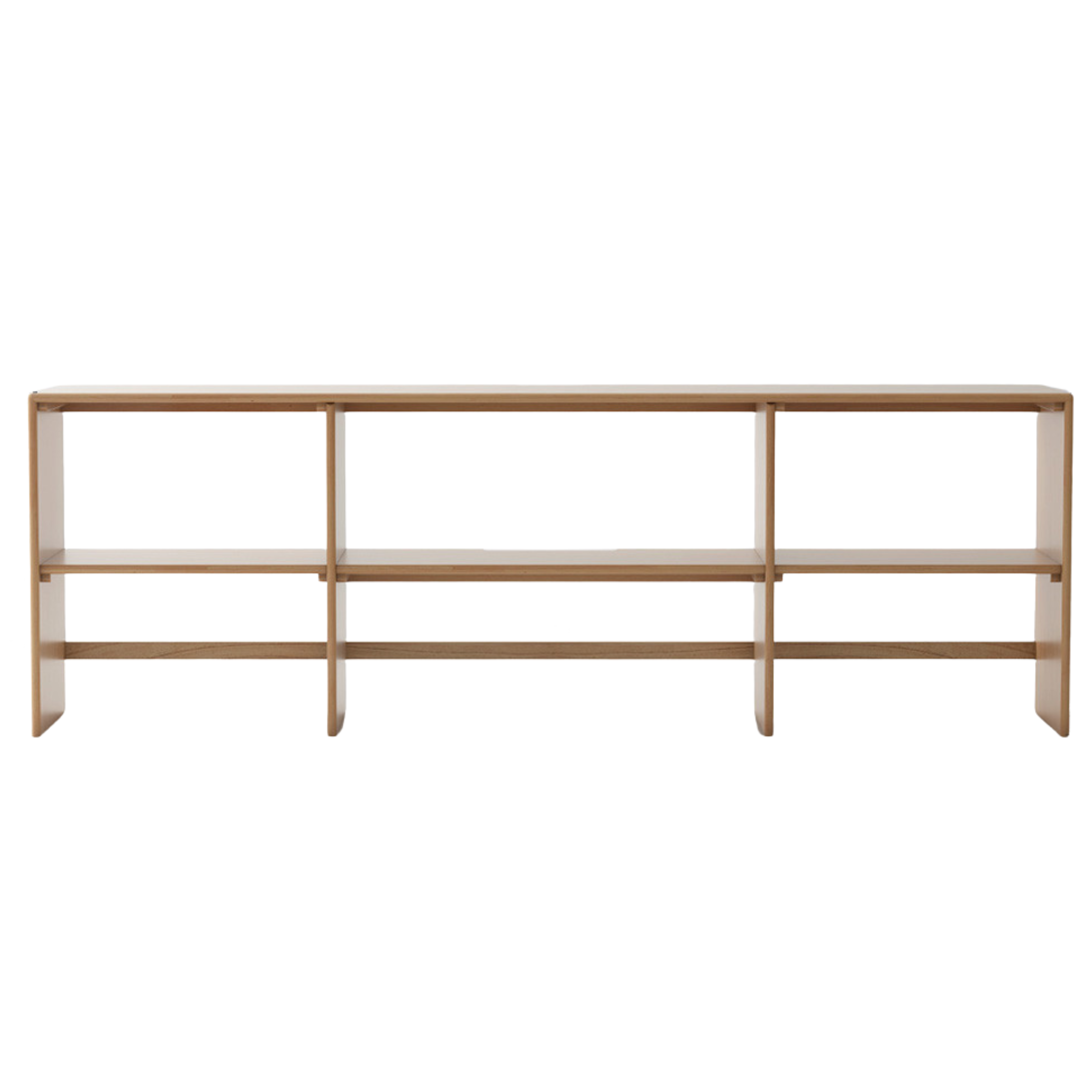 Oak, Solid Rubberwood TV Cabinet Minimalist Children's Toy Storage.