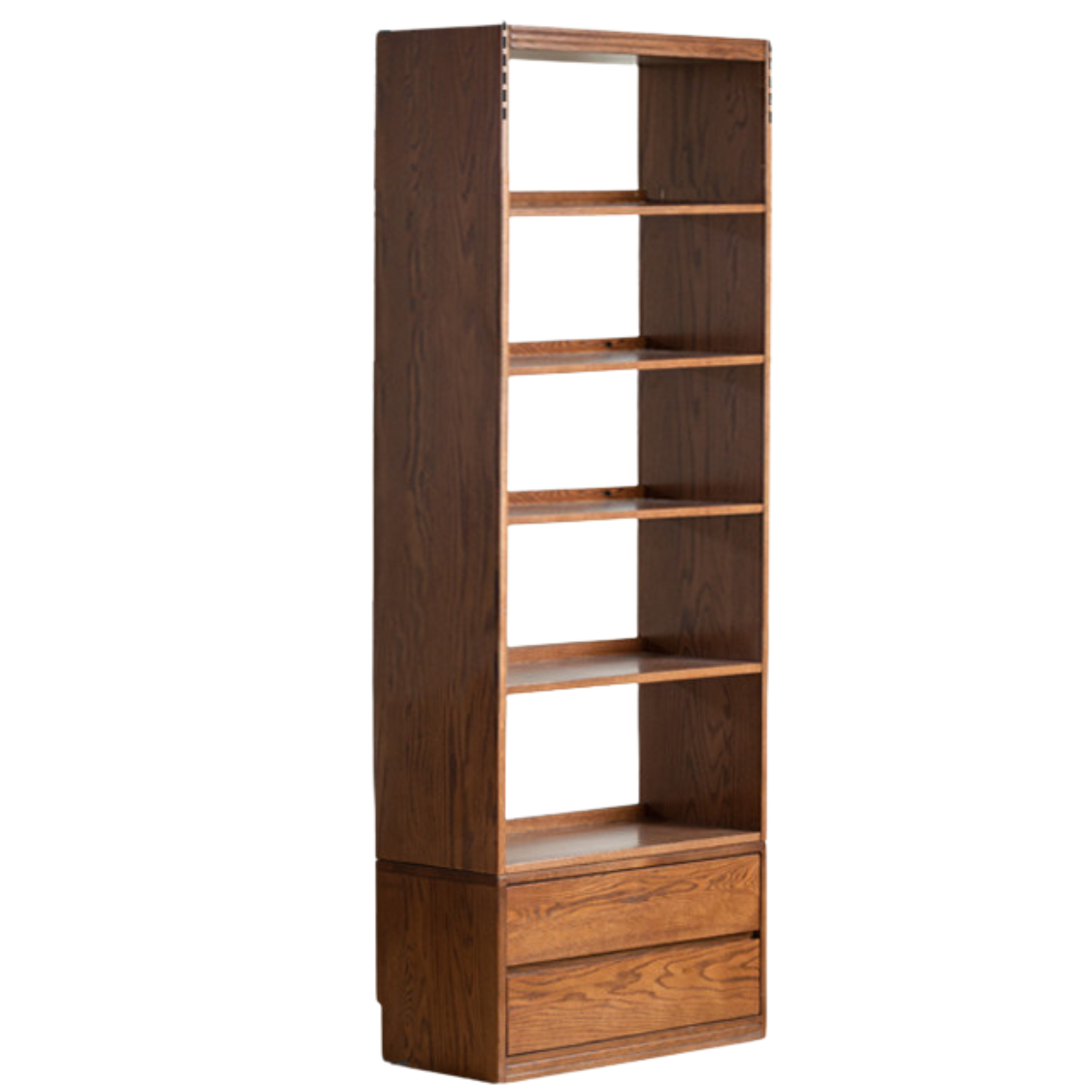 Oak Solid Wood Bookshelf Floor Rack Storage Full Wall Bookcase<