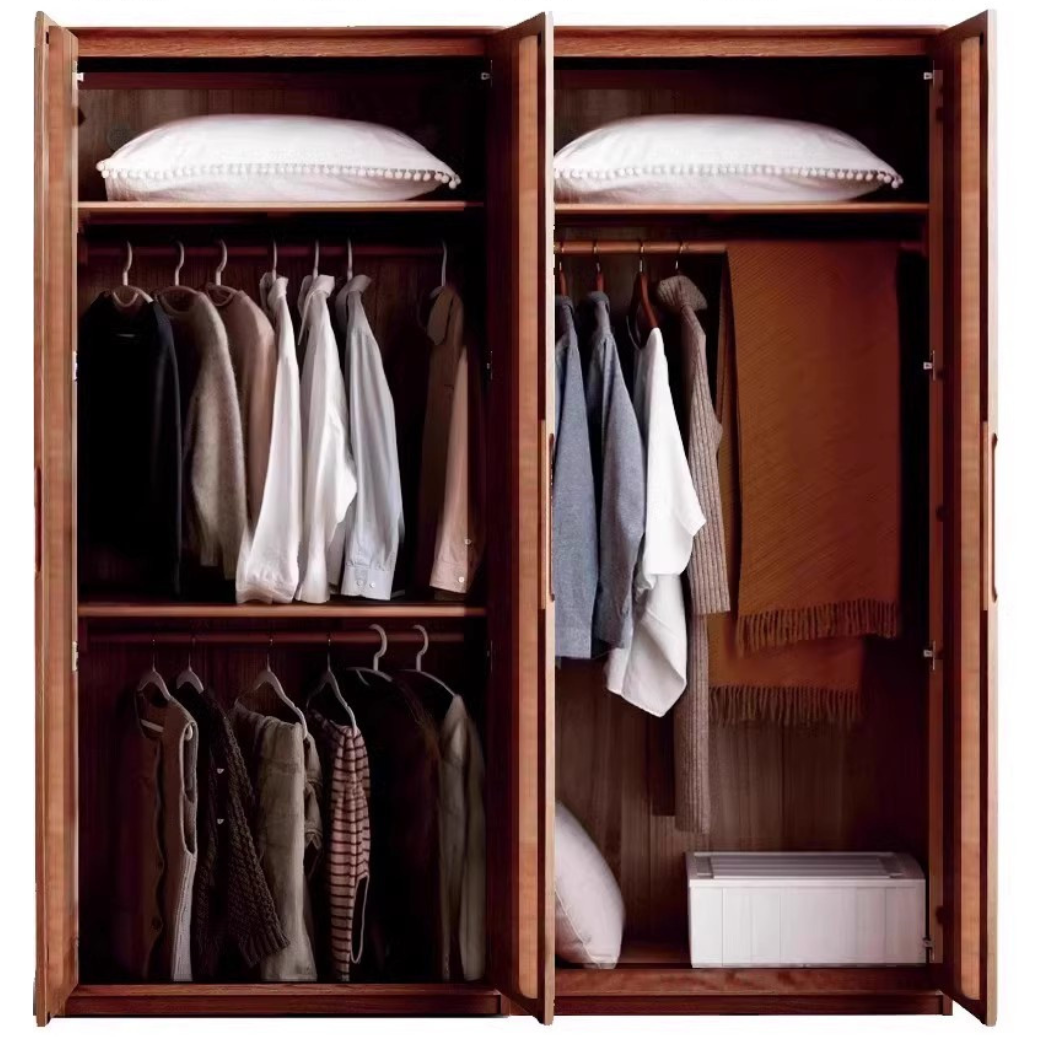 Ash solid wood wardrobe modern::