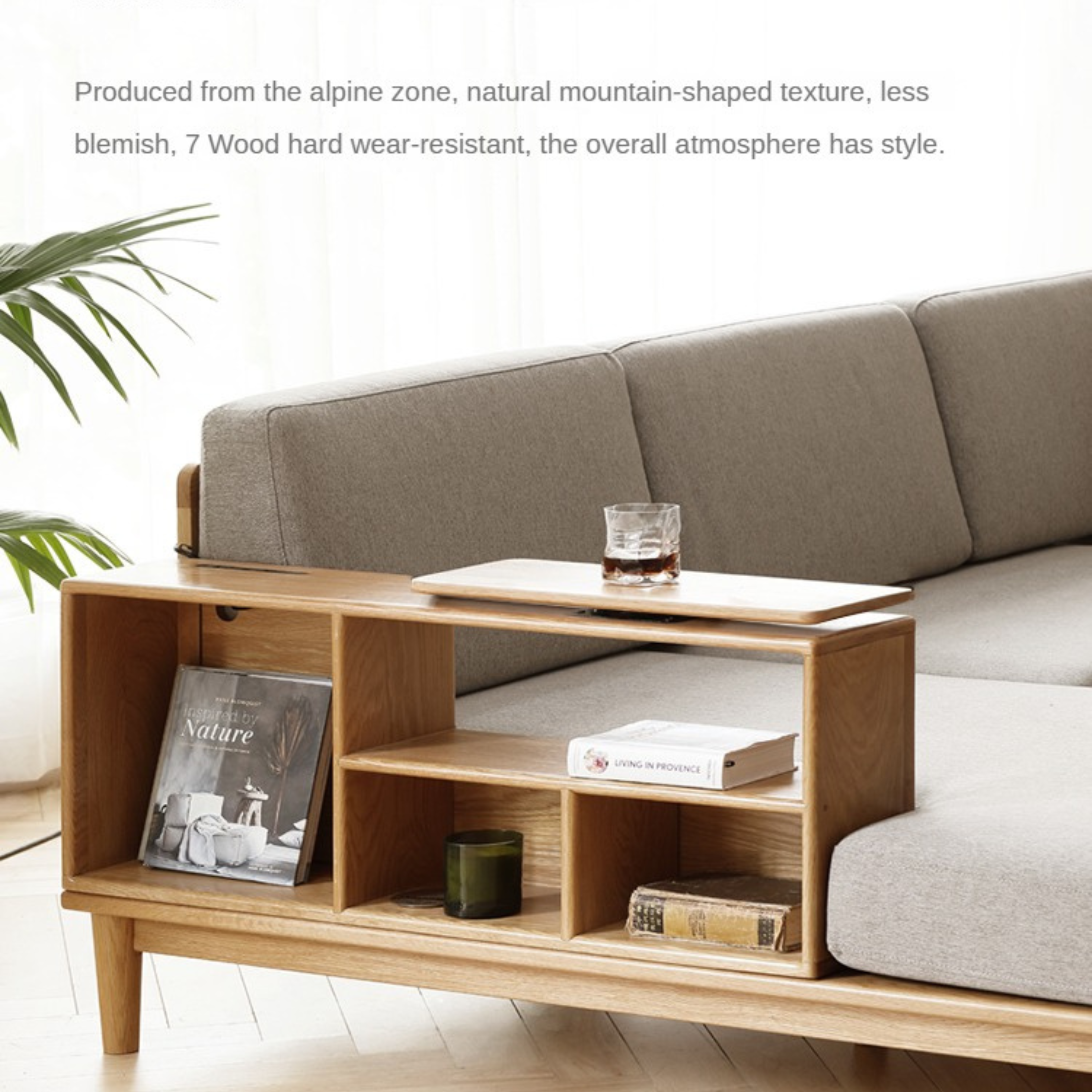 Oak Solid Wood Sofa Simple Modern