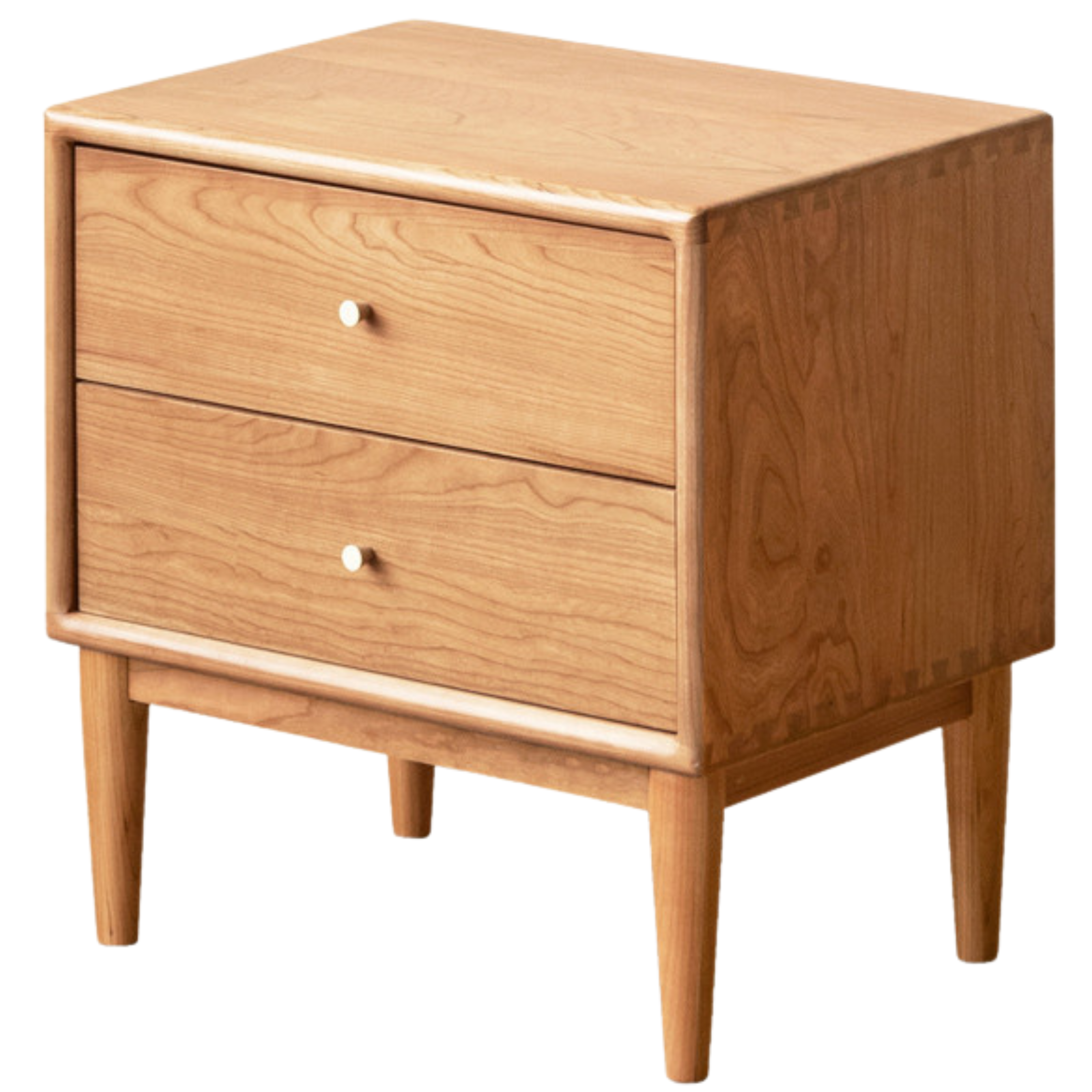 Cherry Solid Wood Retro Nightstand
