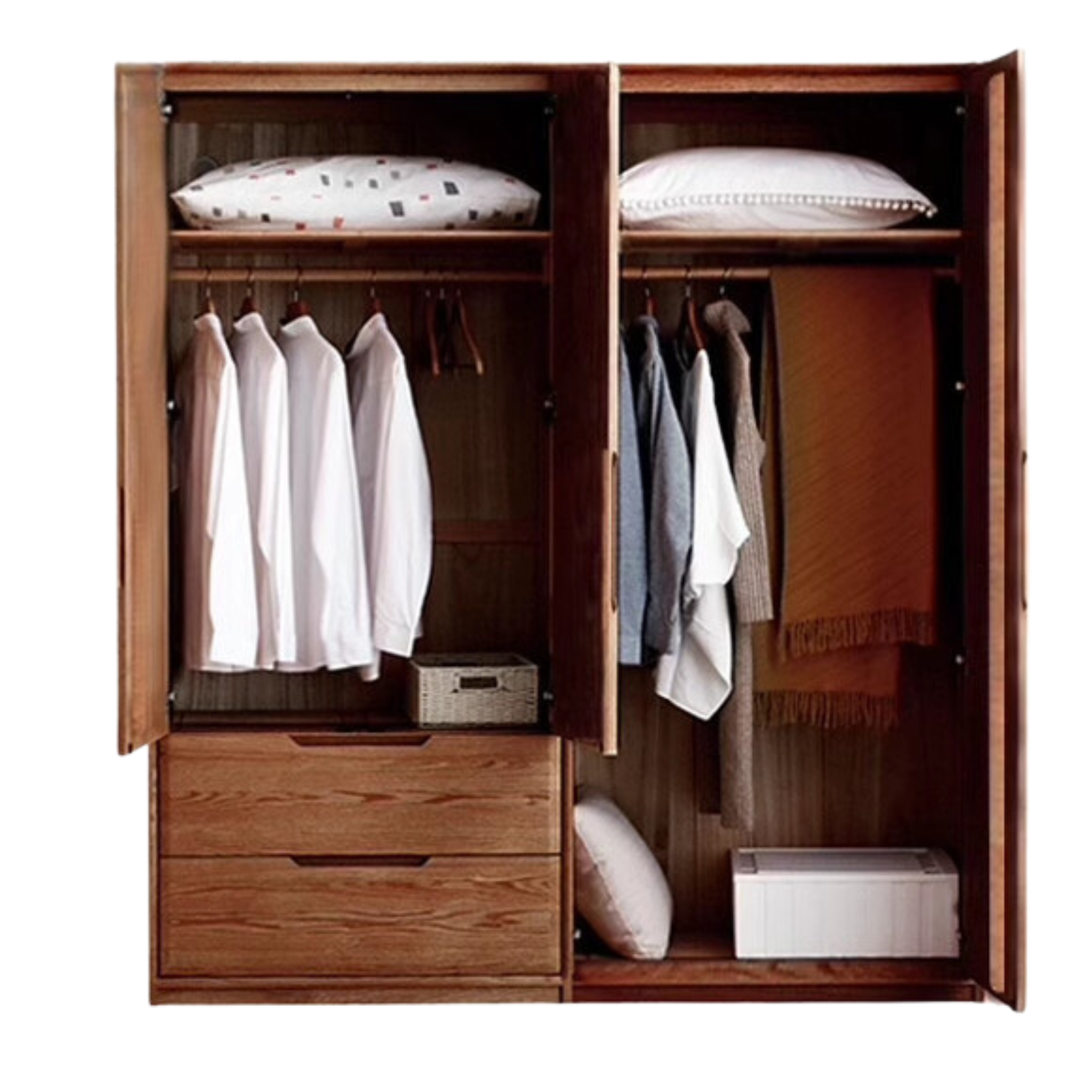 Ash solid wood wardrobe modern::