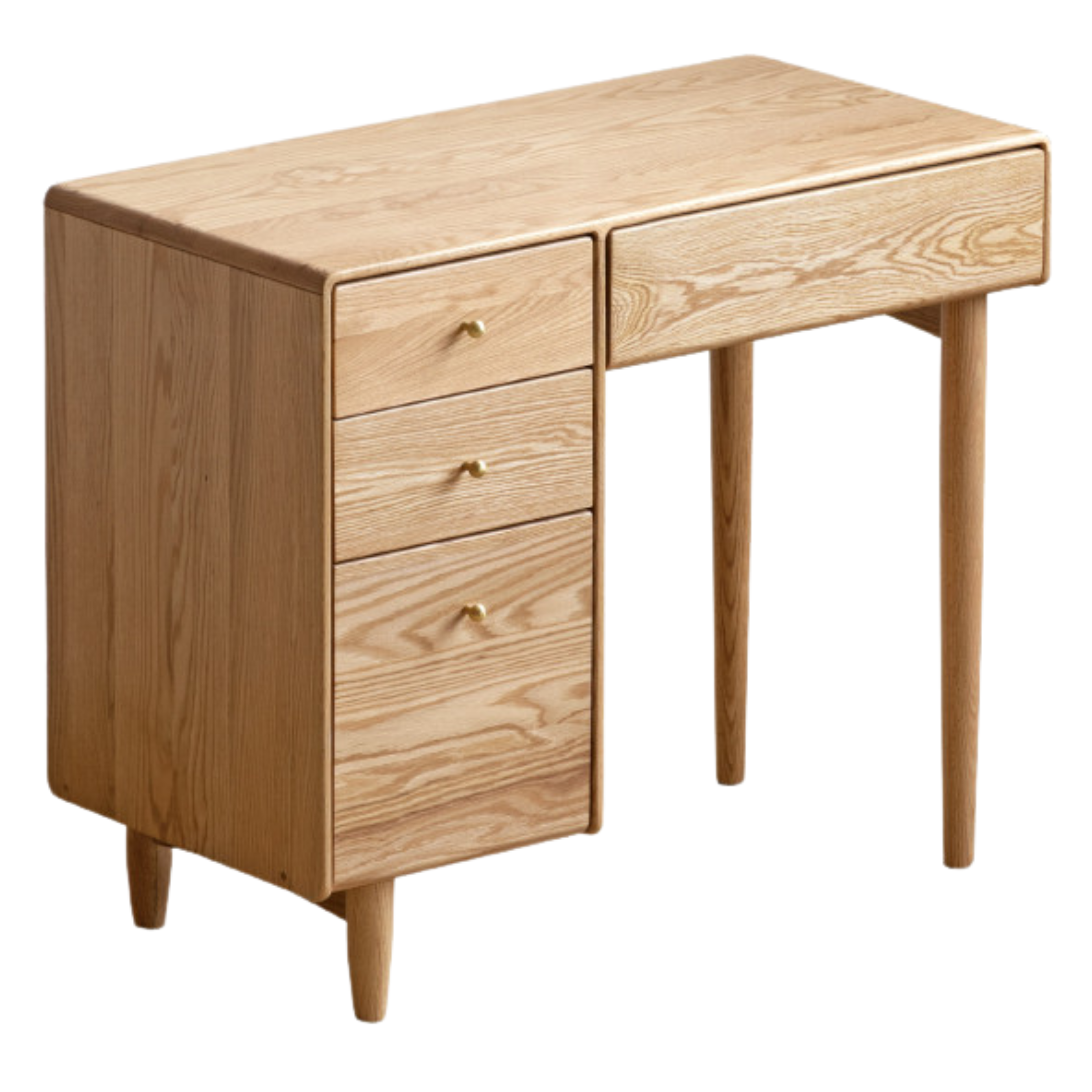 Oak solid wood  dressing table atmosphere with lights