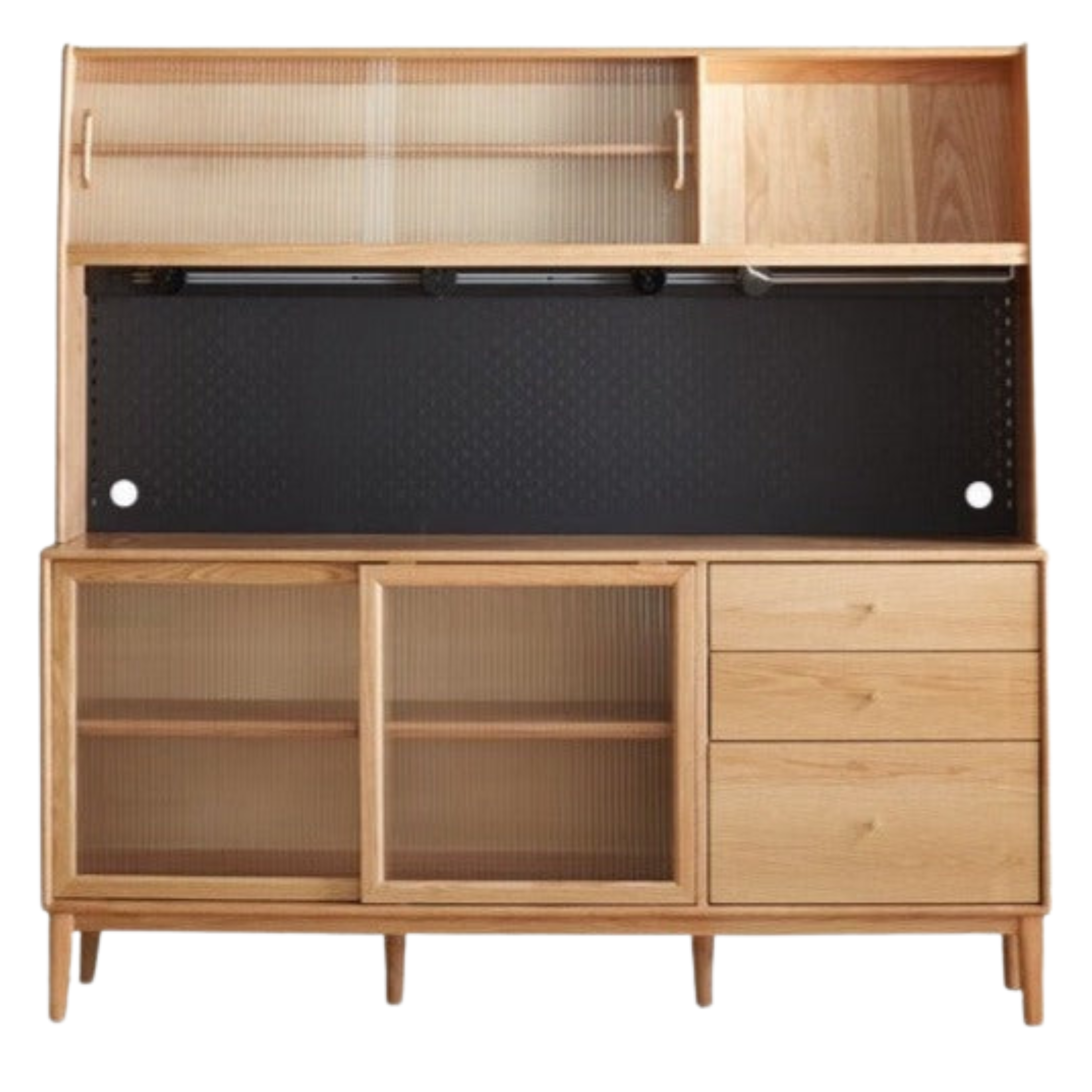 Oak Solid Wood Buffet Cabinet, Sideboard