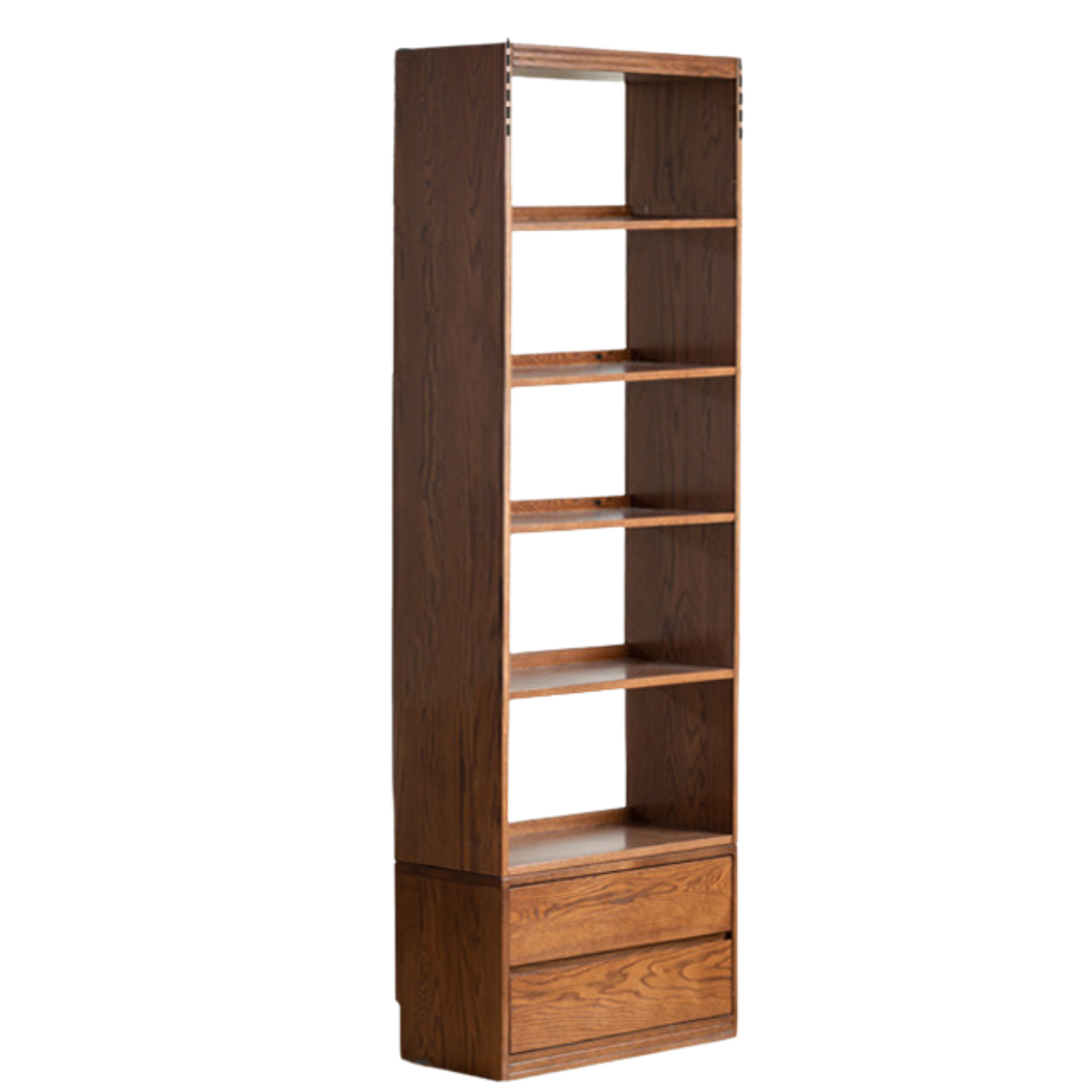 Oak Solid Wood Bookshelf Floor Rack Storage Full Wall Bookcase<
