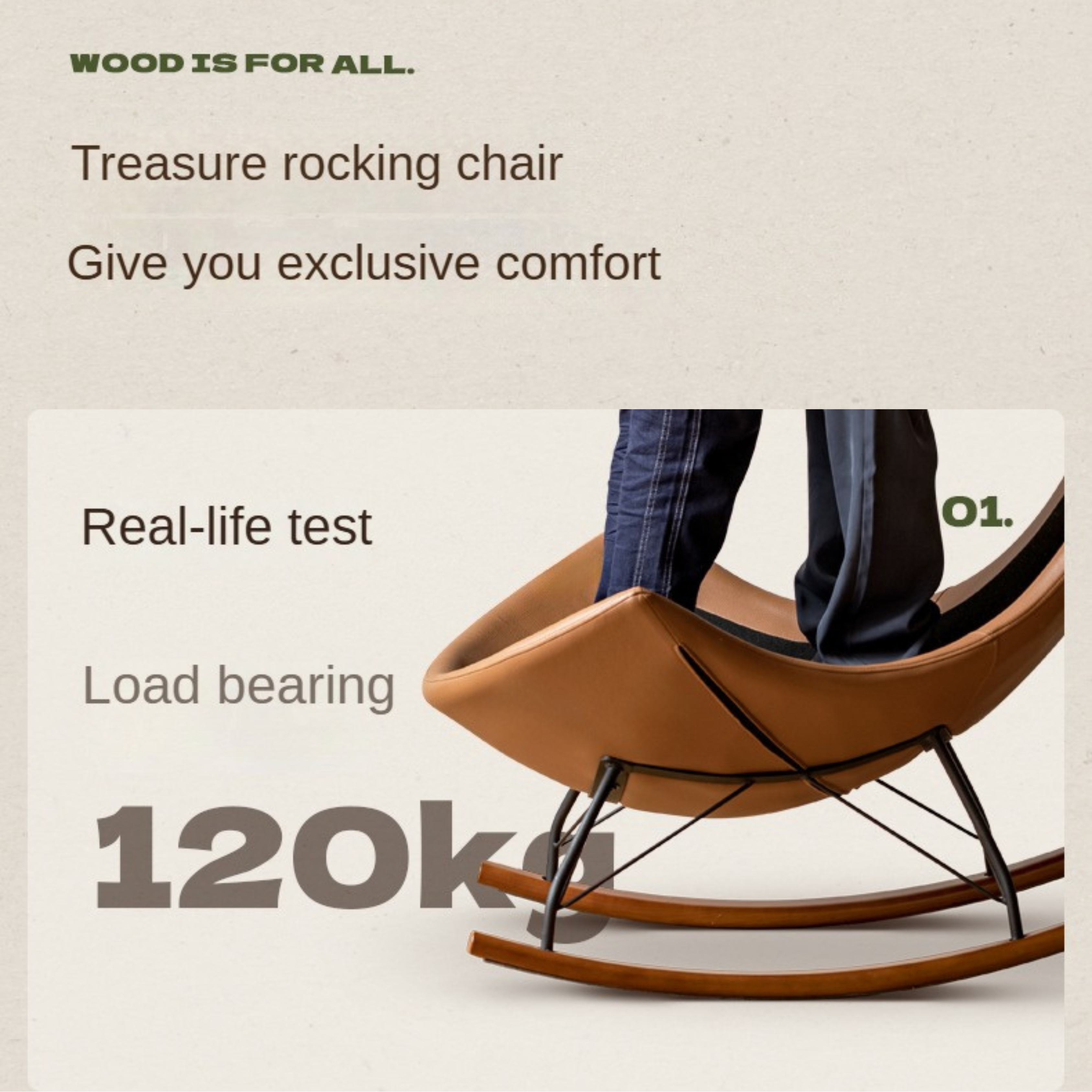Fabric Rocking Retro Lazy Eggshell Chair