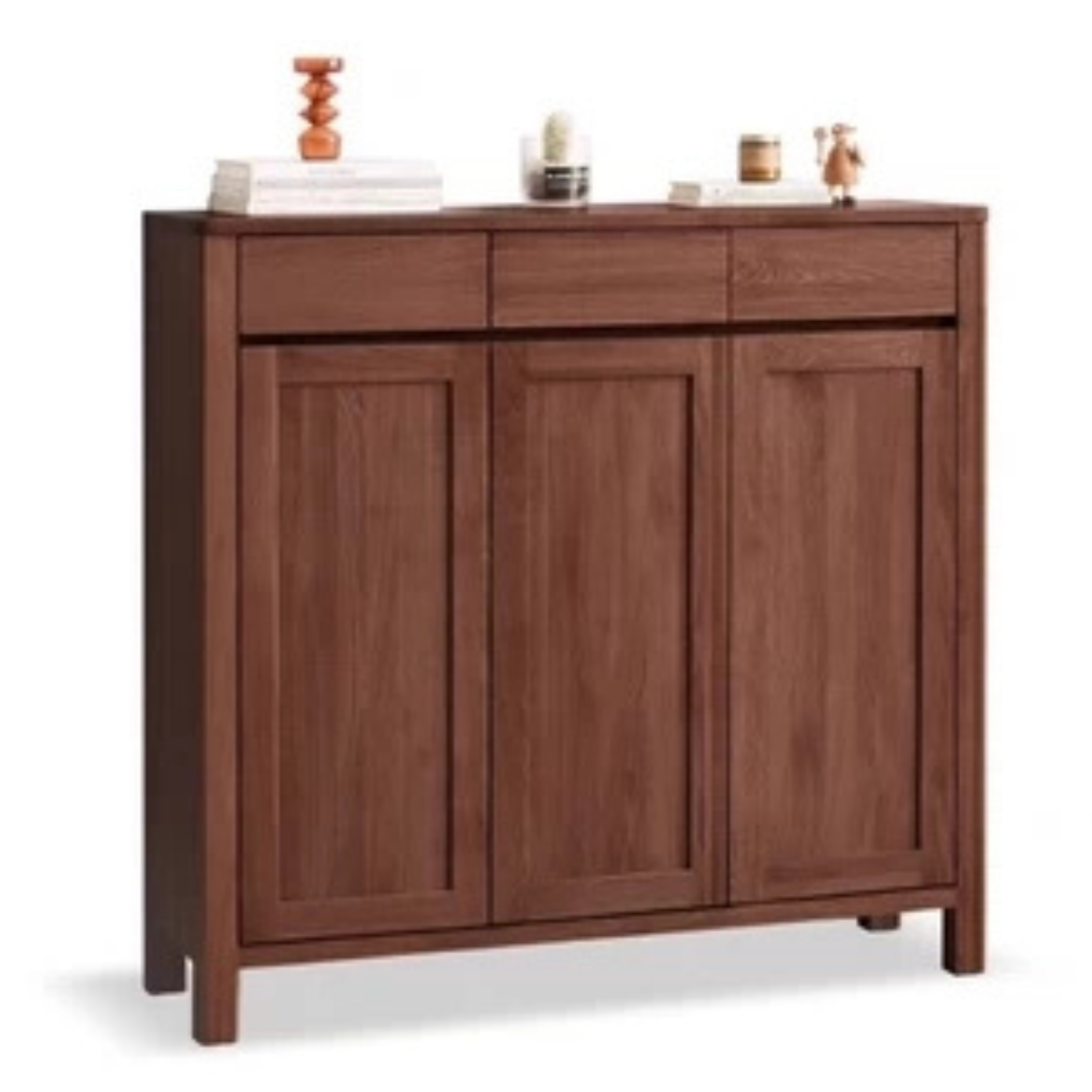Oak Solid Wood Shoe Cabinet
