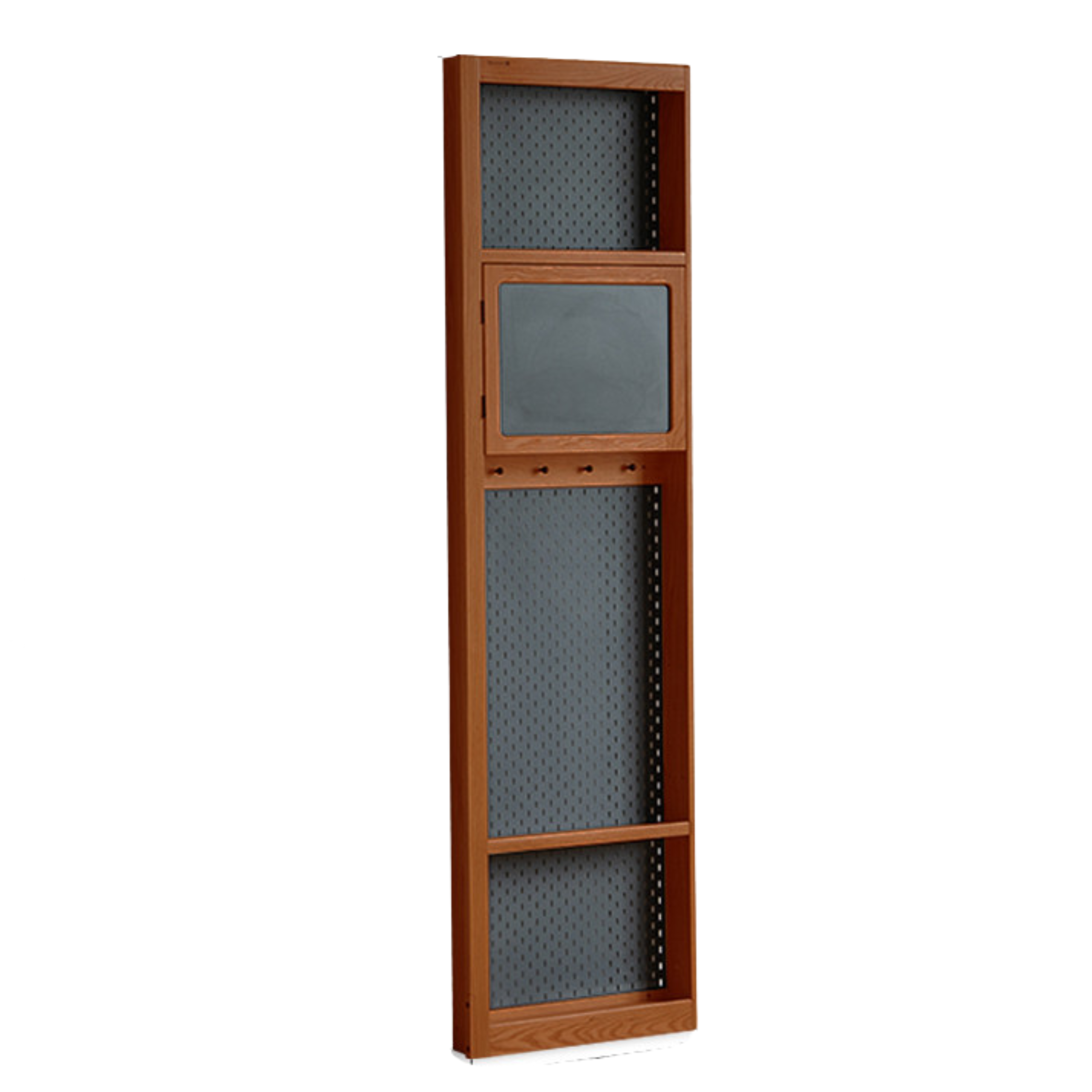 Poplar Solid Wood Wardrobe Retro Sliding Door Wardrobe.