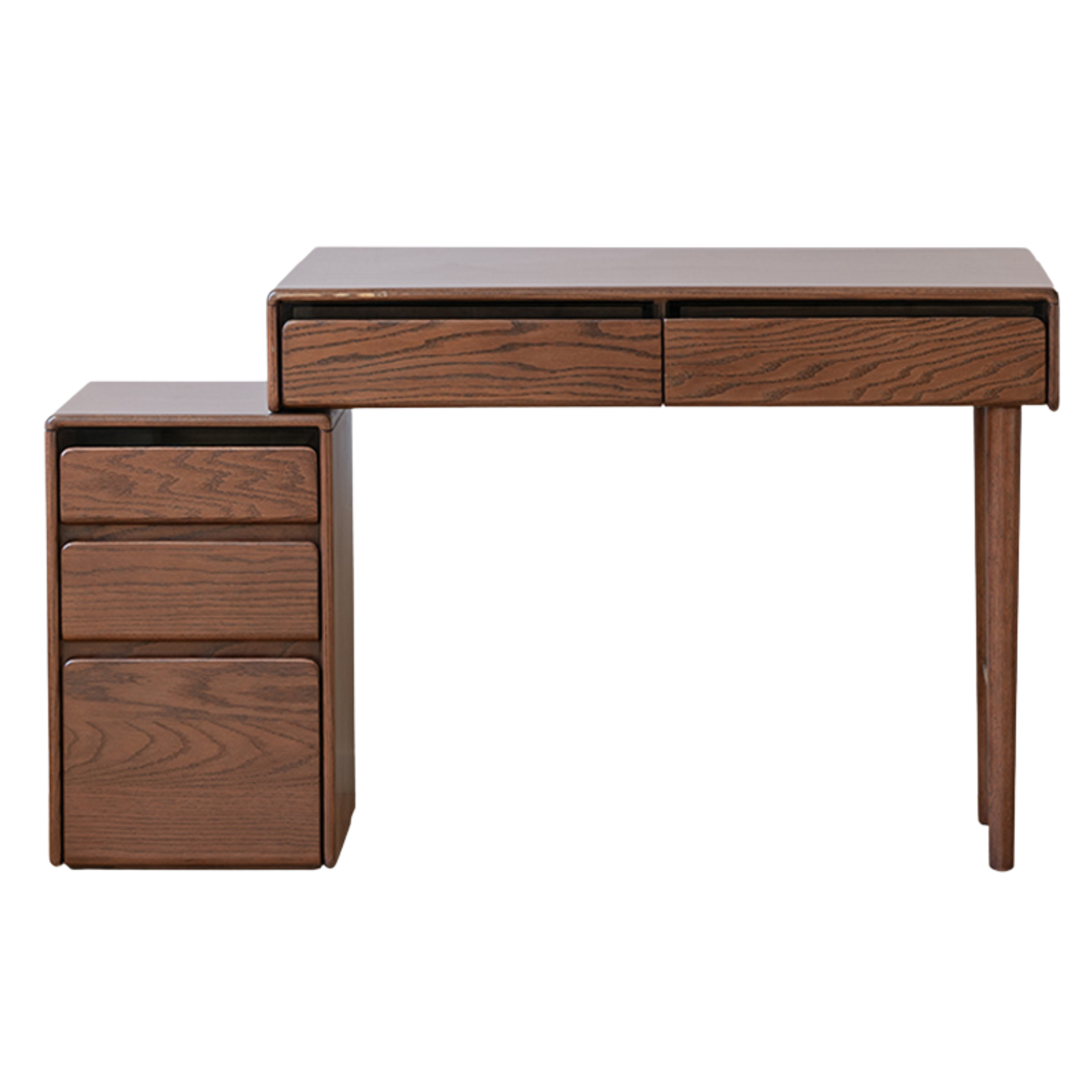 Oak Solid Wood Retractable Modern Dressing Table.