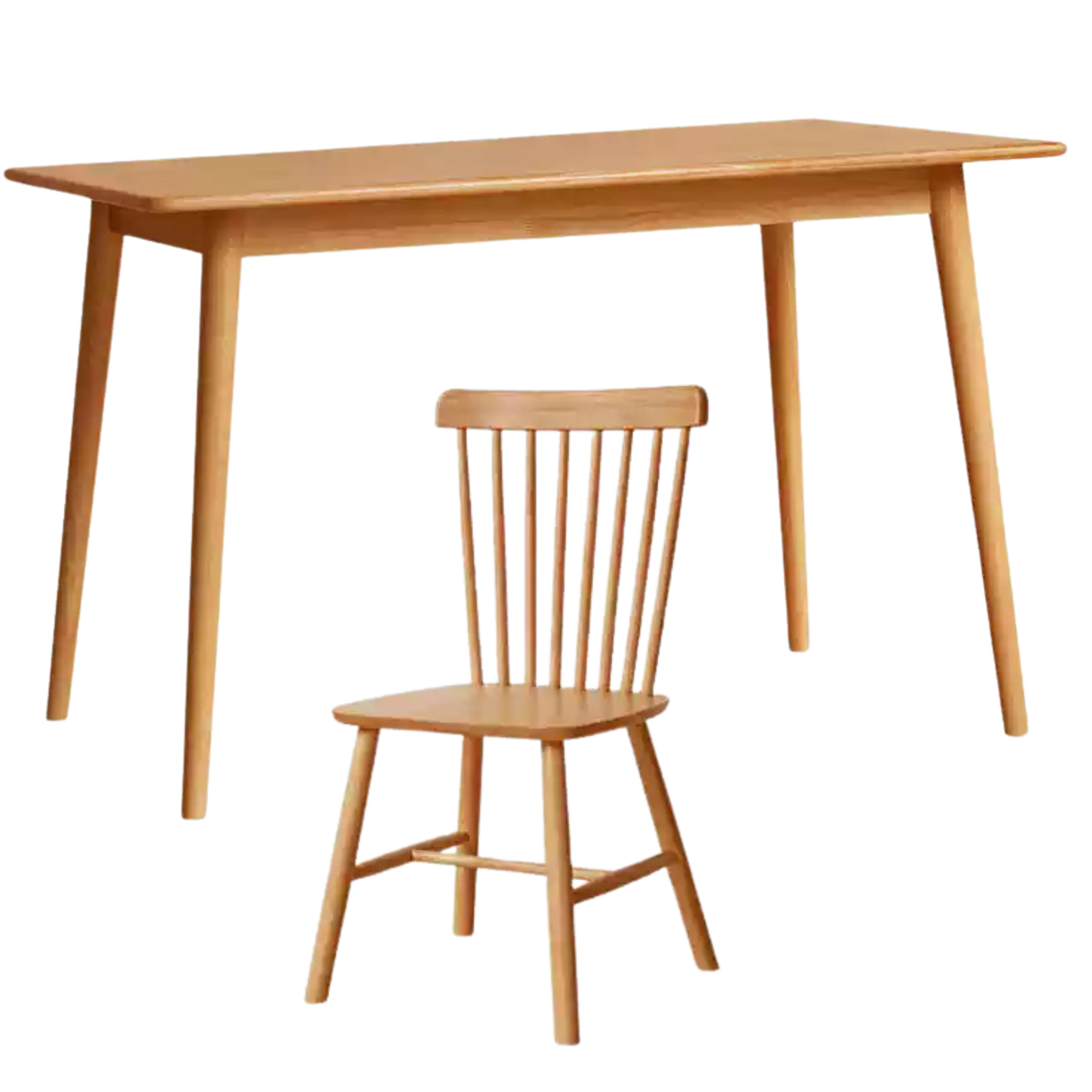Rubber Solid Wood Modern Dining Table