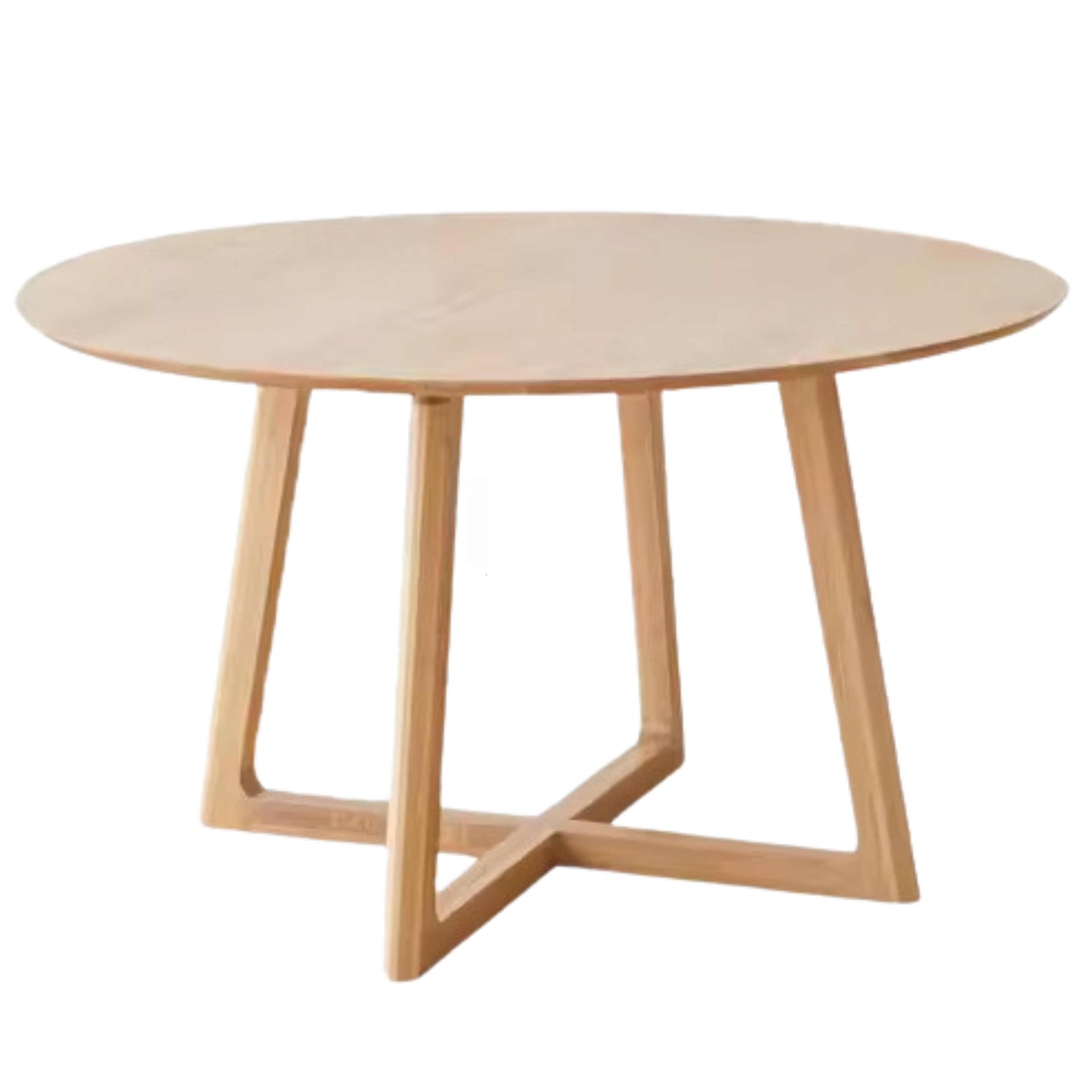 Ash Solid Wood Round Dining Table