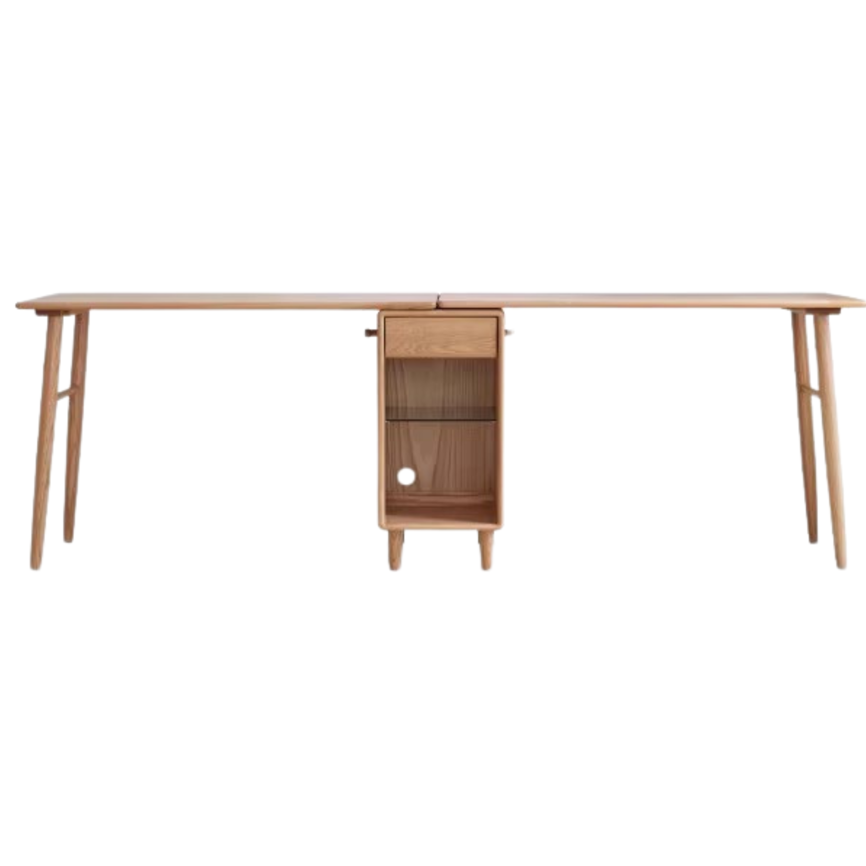 Oak Solid Wood Double Office Desk
