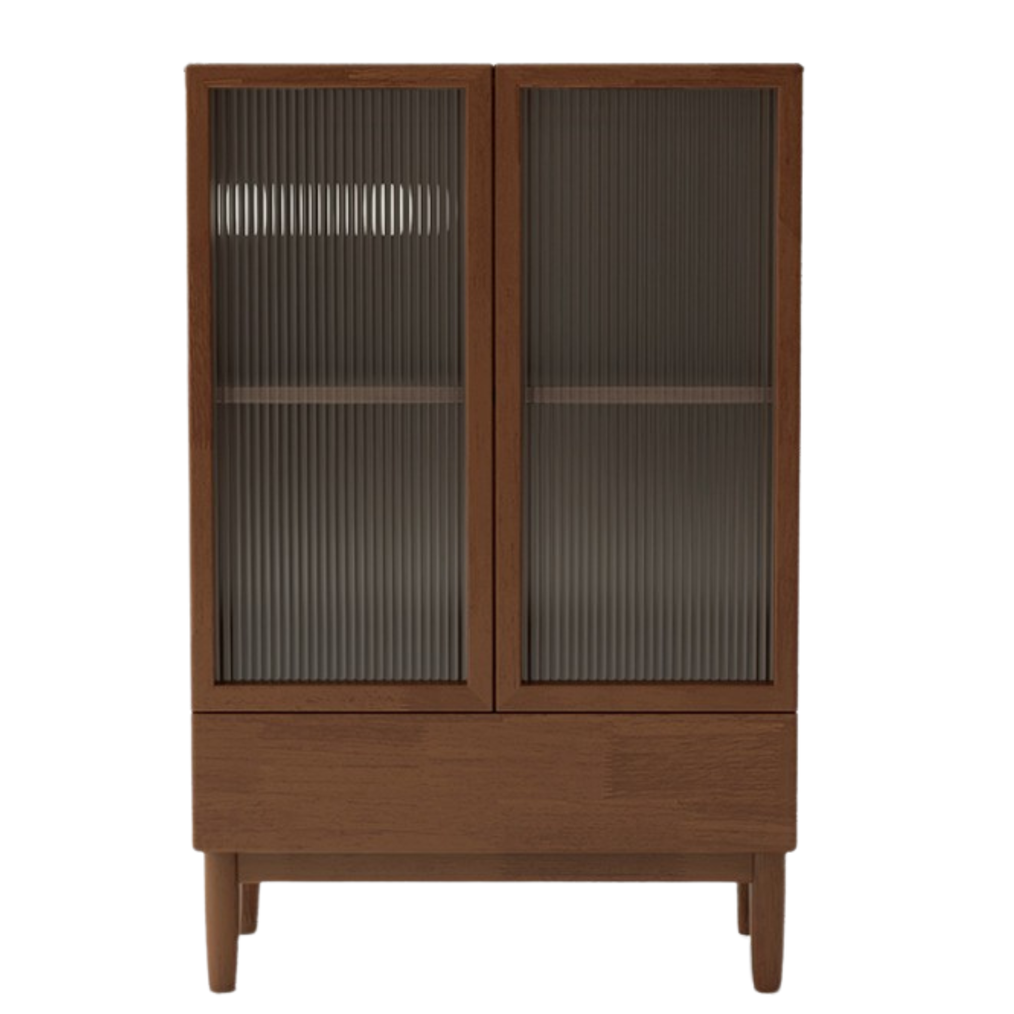 Oak, Solid Rubberwood Modern Side Cabinet.