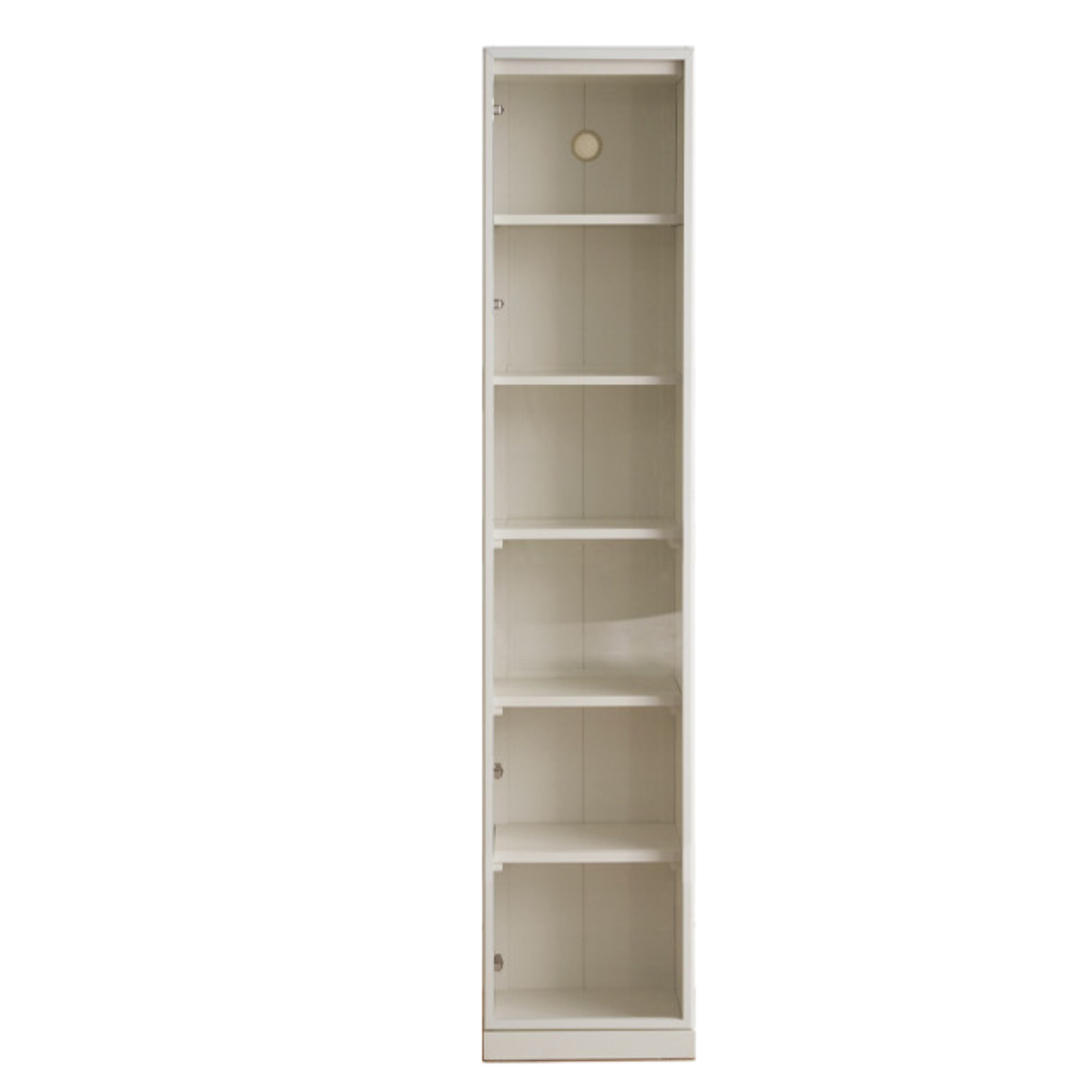Poplar Solid Wood Bookcase Cream Style