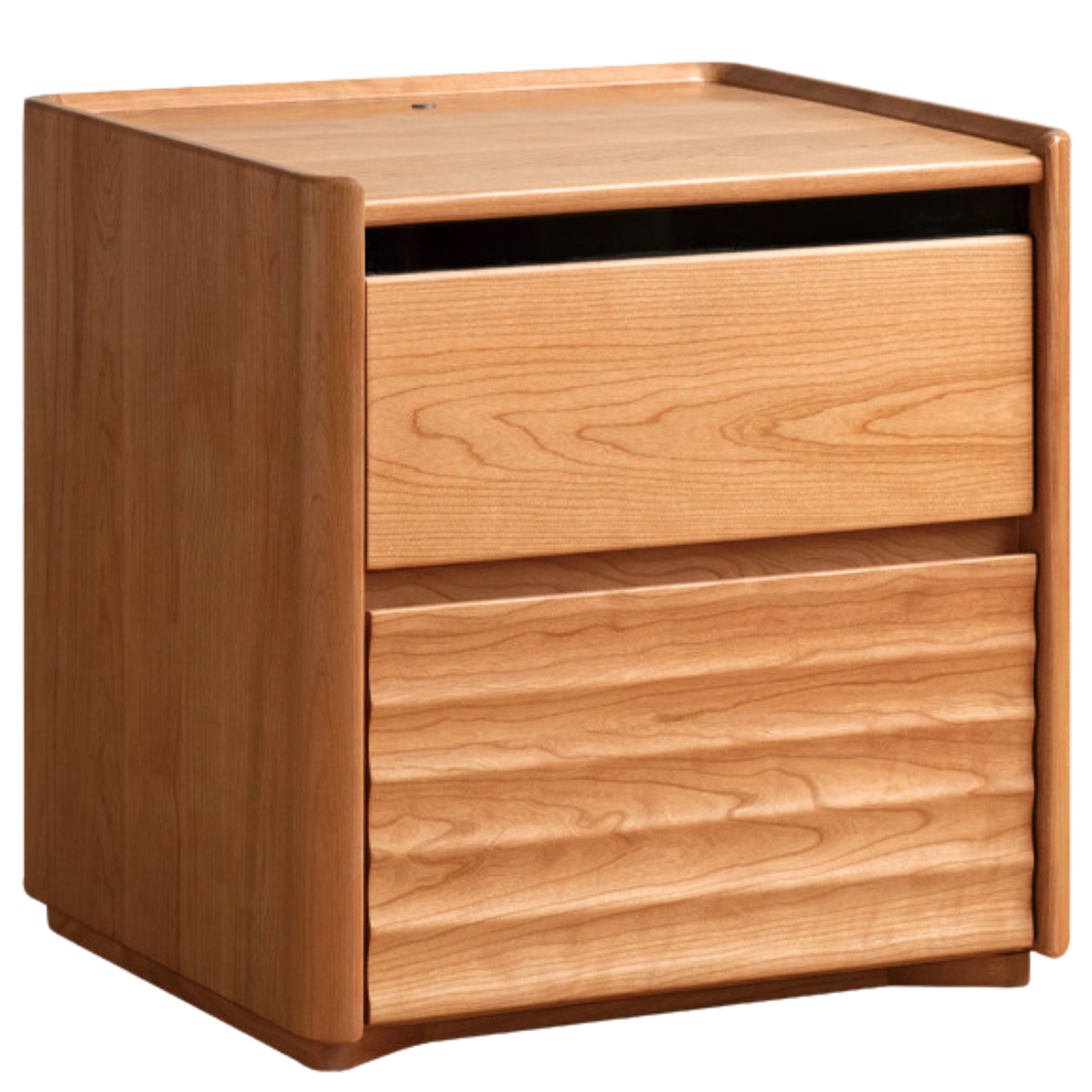 Cherry Solid Wood Retro Nightstand