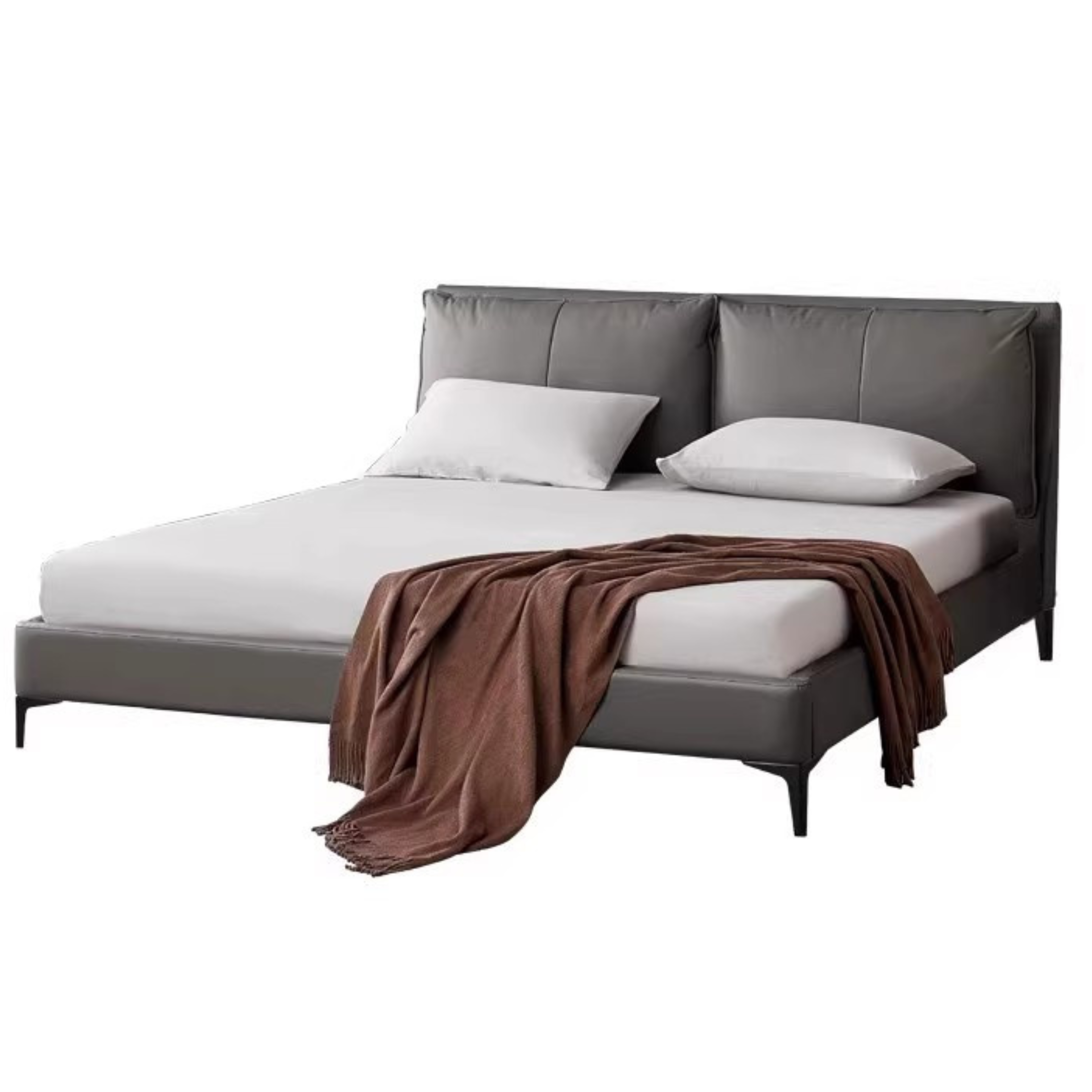 Premium Yellow Cowhide Bed