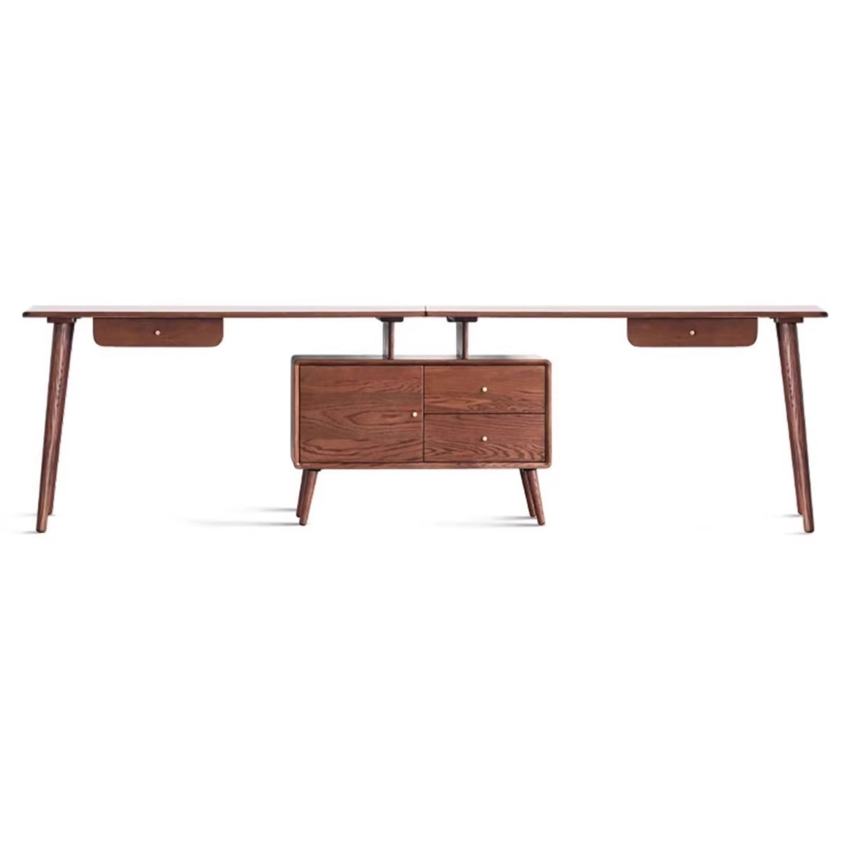 Oak Solid Wood Telescopic Office Desk