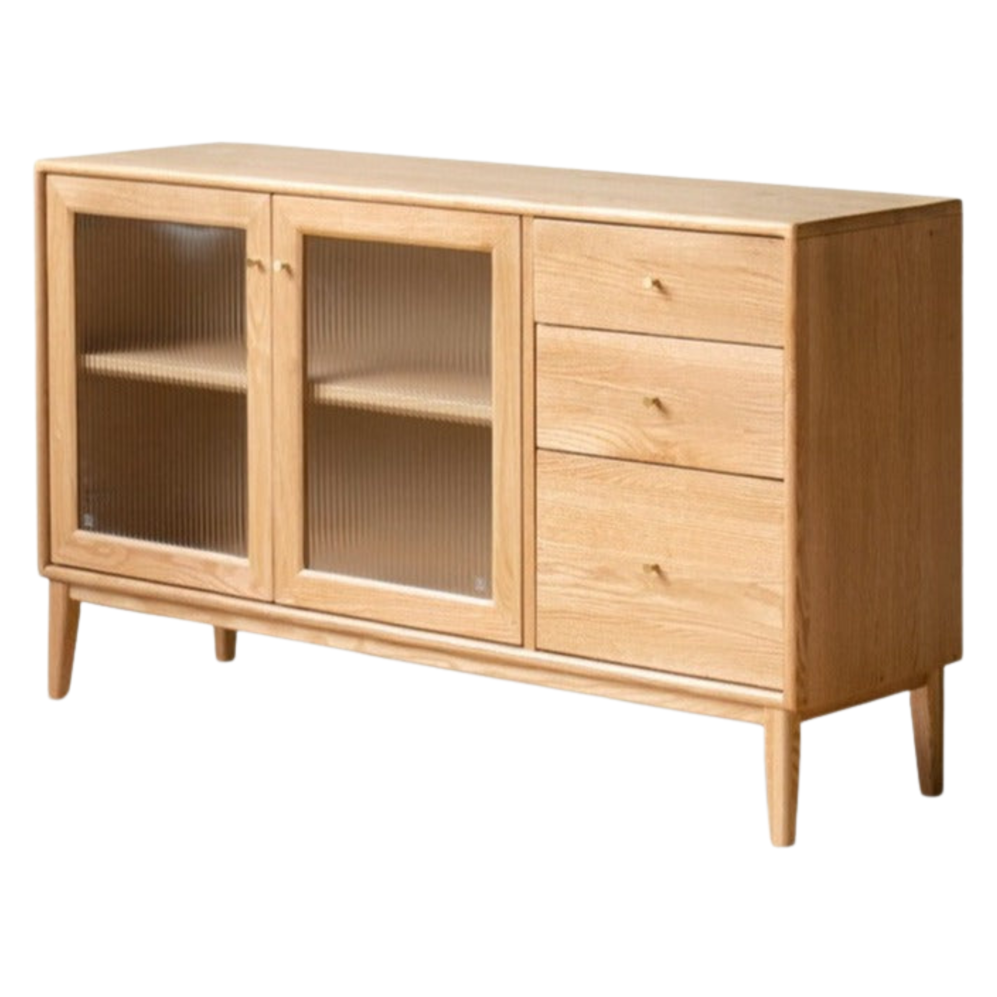 Oak Solid Wood Sideboard, Buffet Cabinet