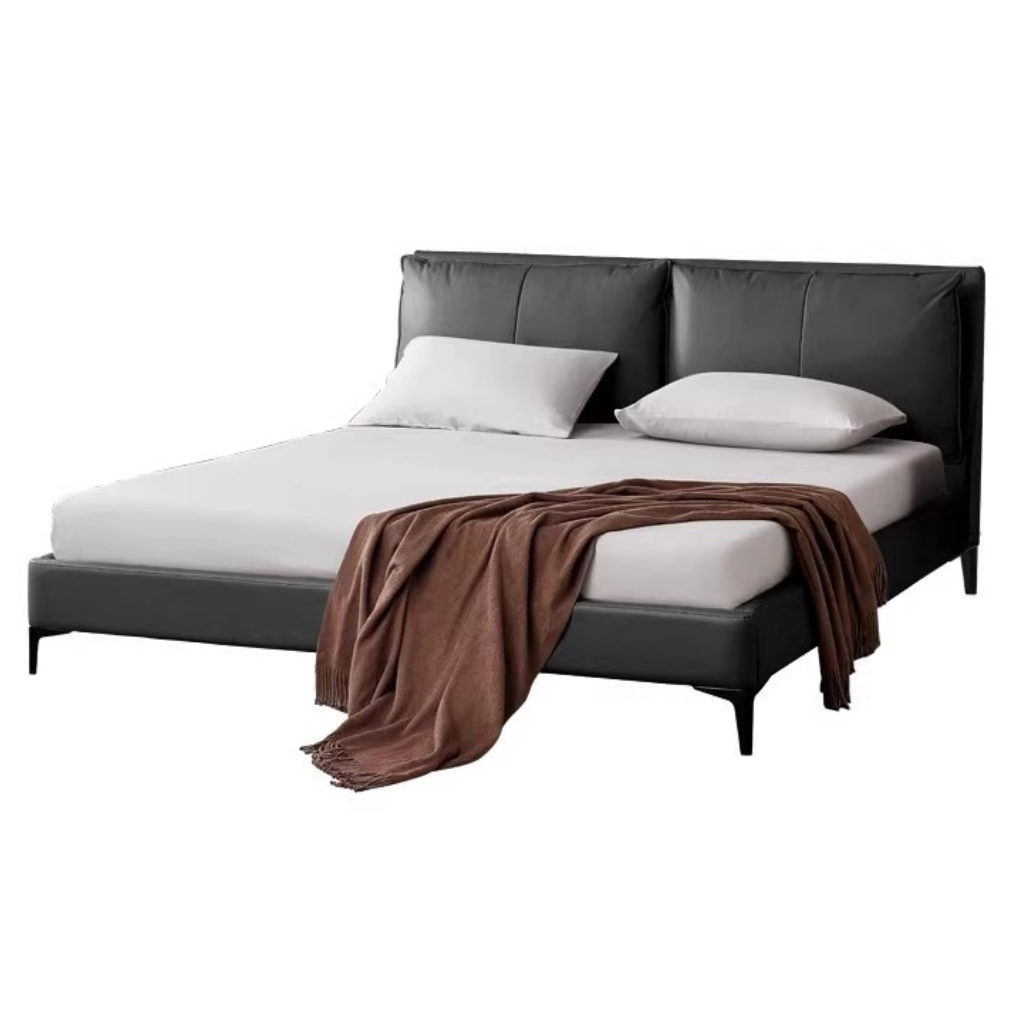 Premium Yellow Cowhide Bed