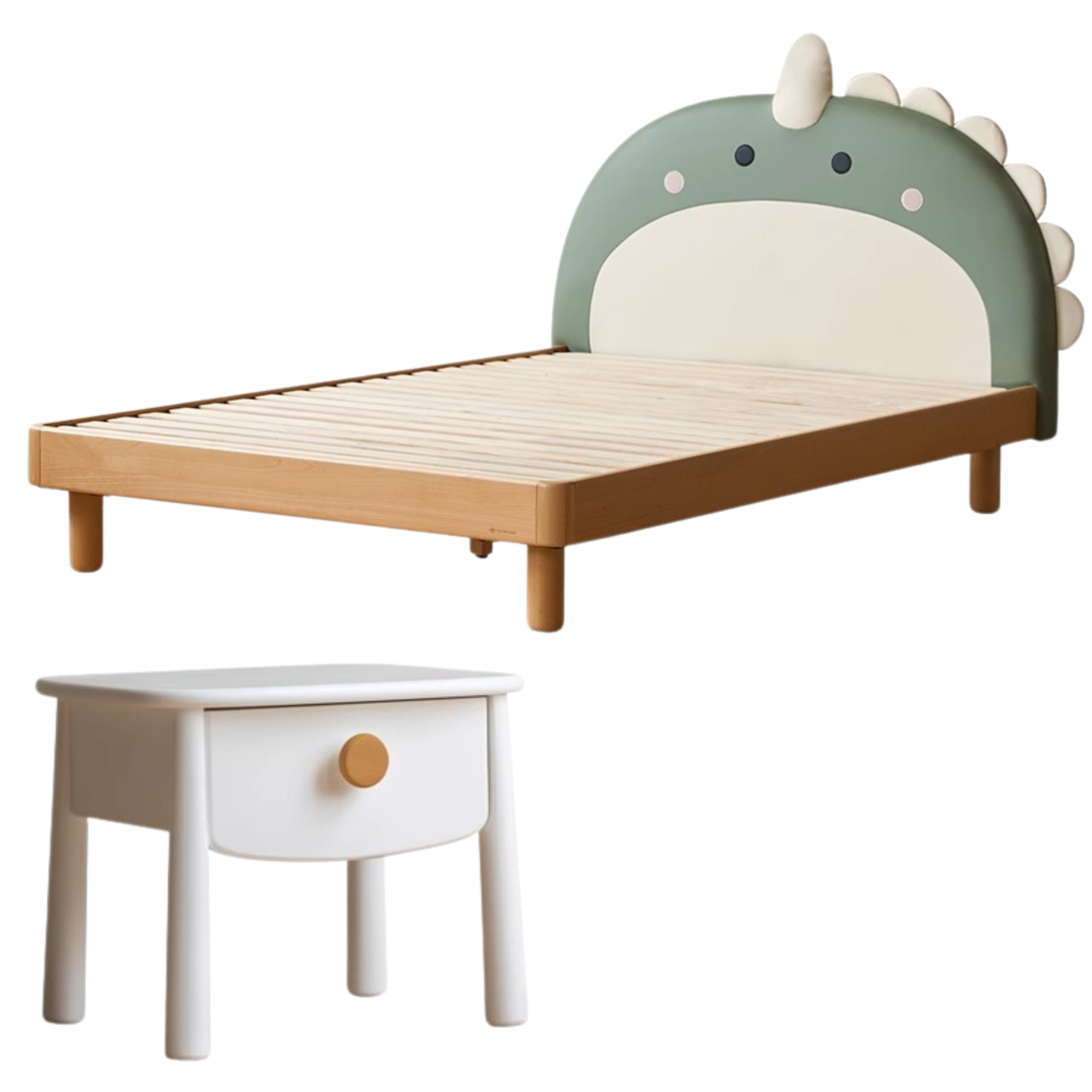 Organic Leather Children's Dinosaur Bed Cartoon Bed<