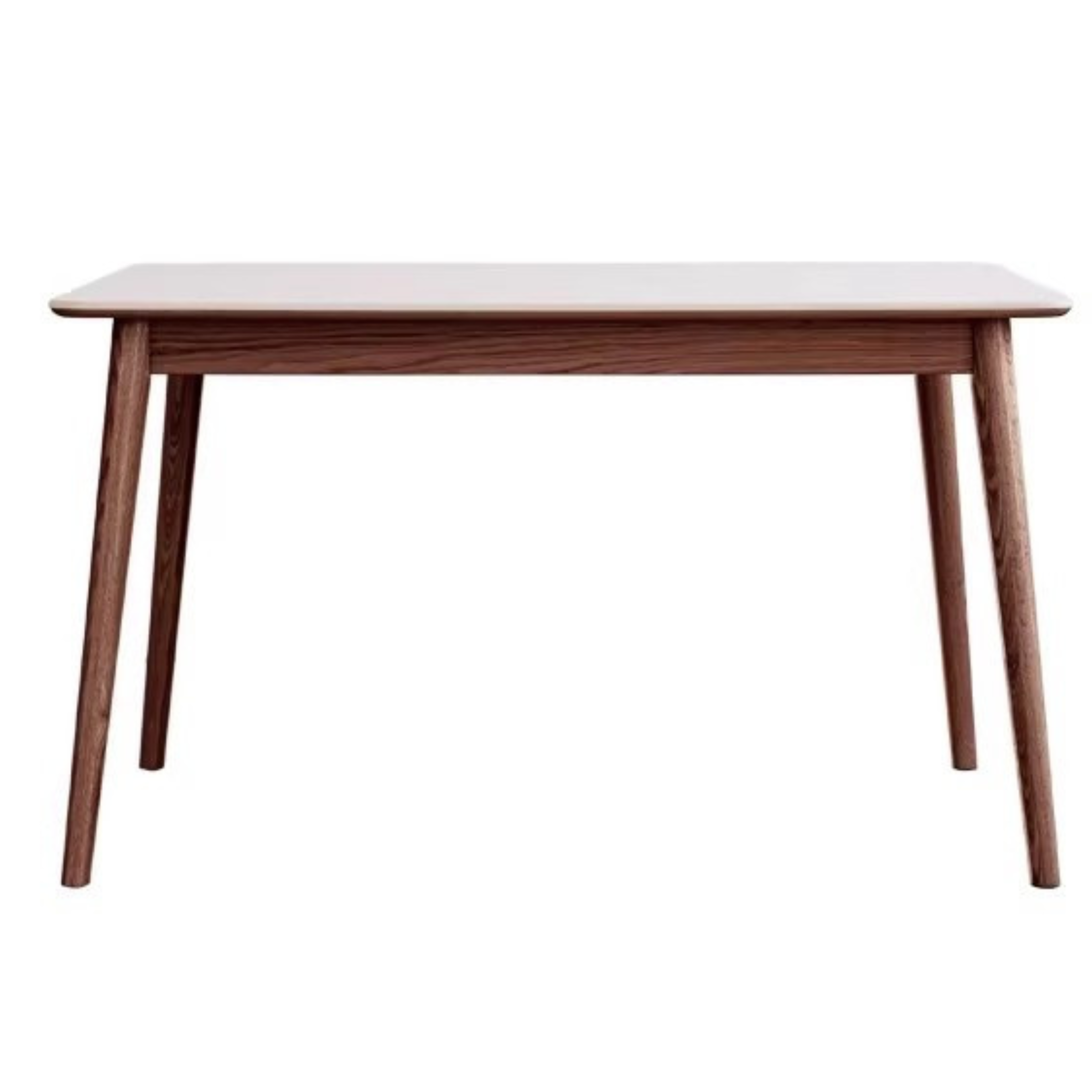 Oak Solid Wood Dining Table With Rock Slab Surface