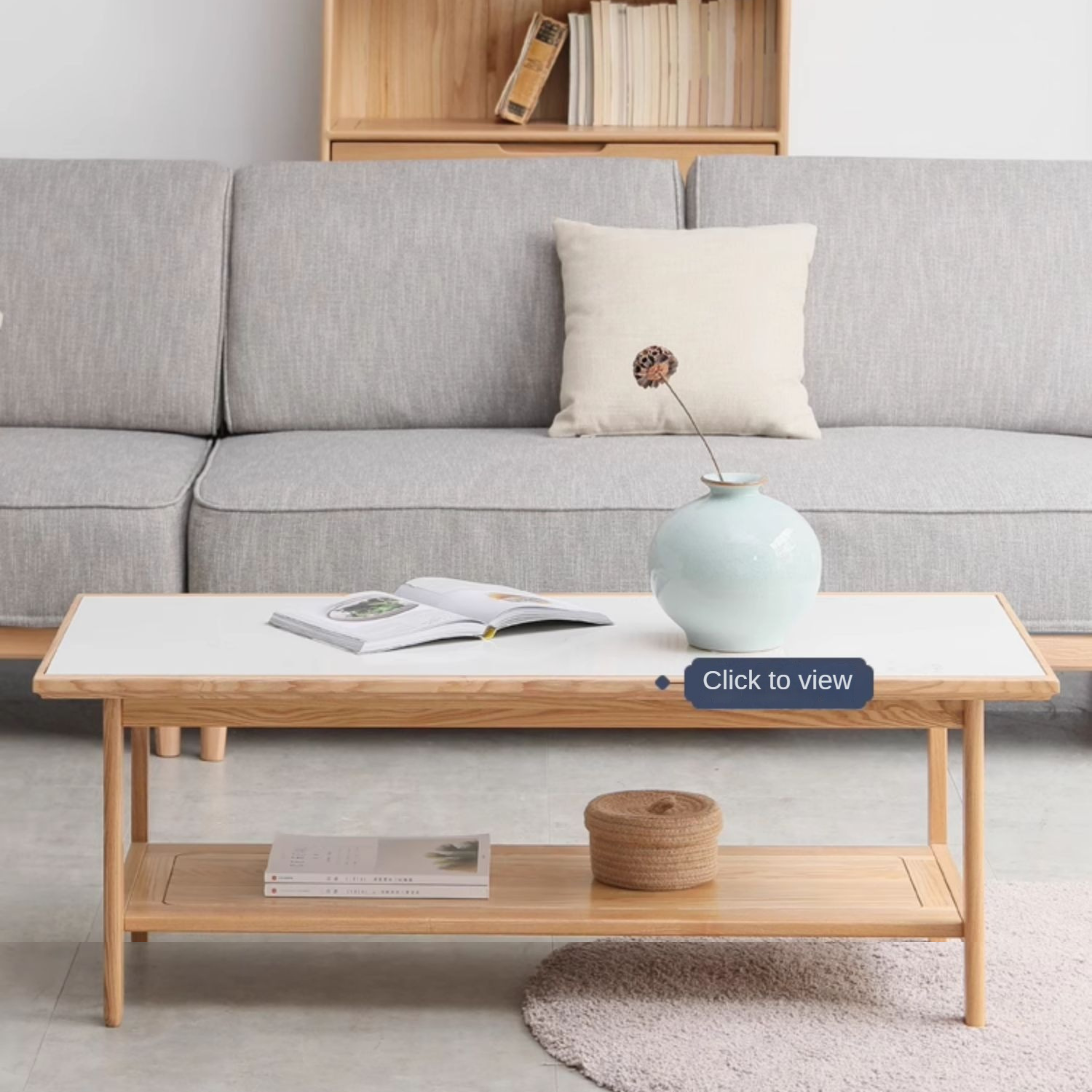 Ash Solid Wood Fabric Corner Sofa Modern Simple