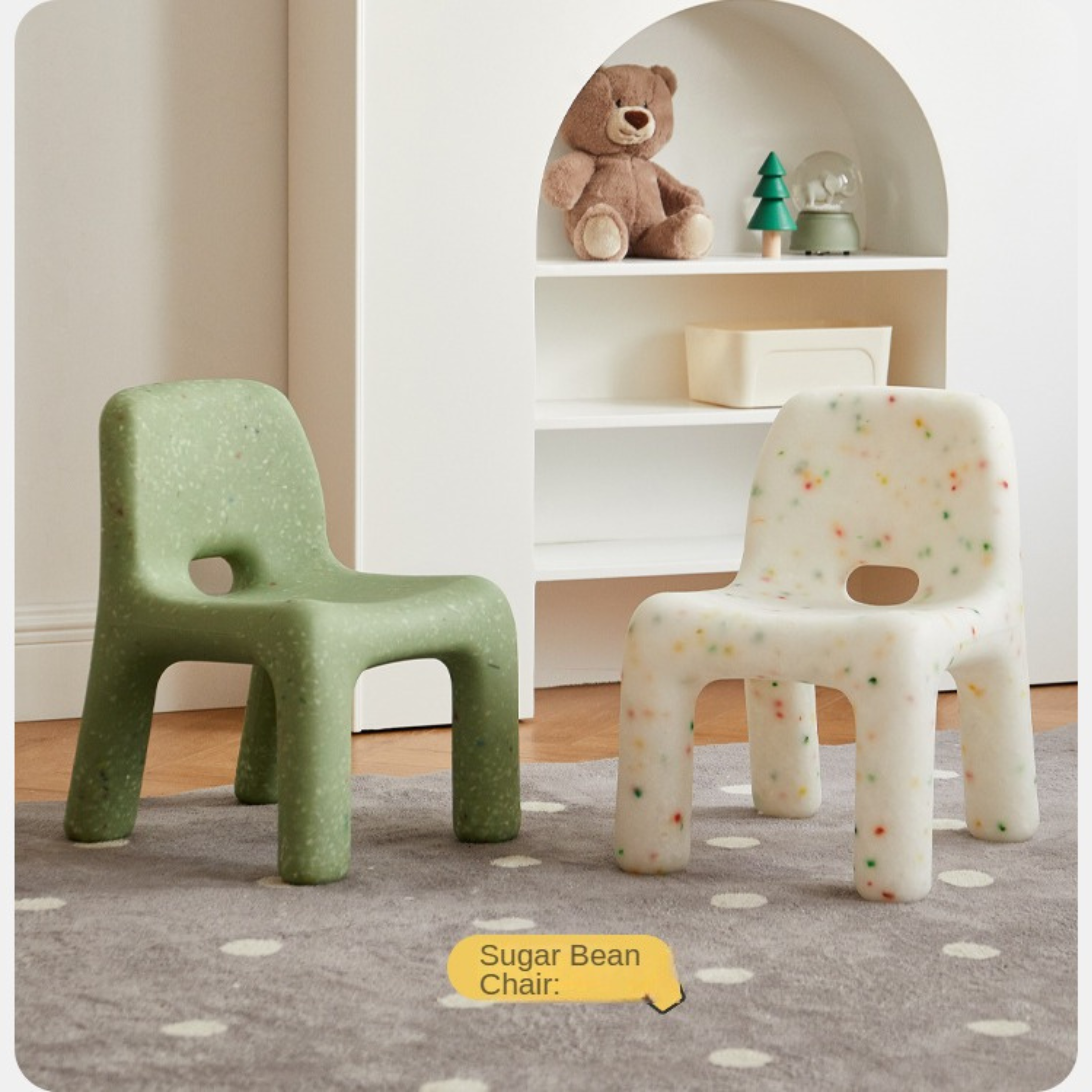 Poplar Solid Wood Children's Lift Table Table Storage Cabinet