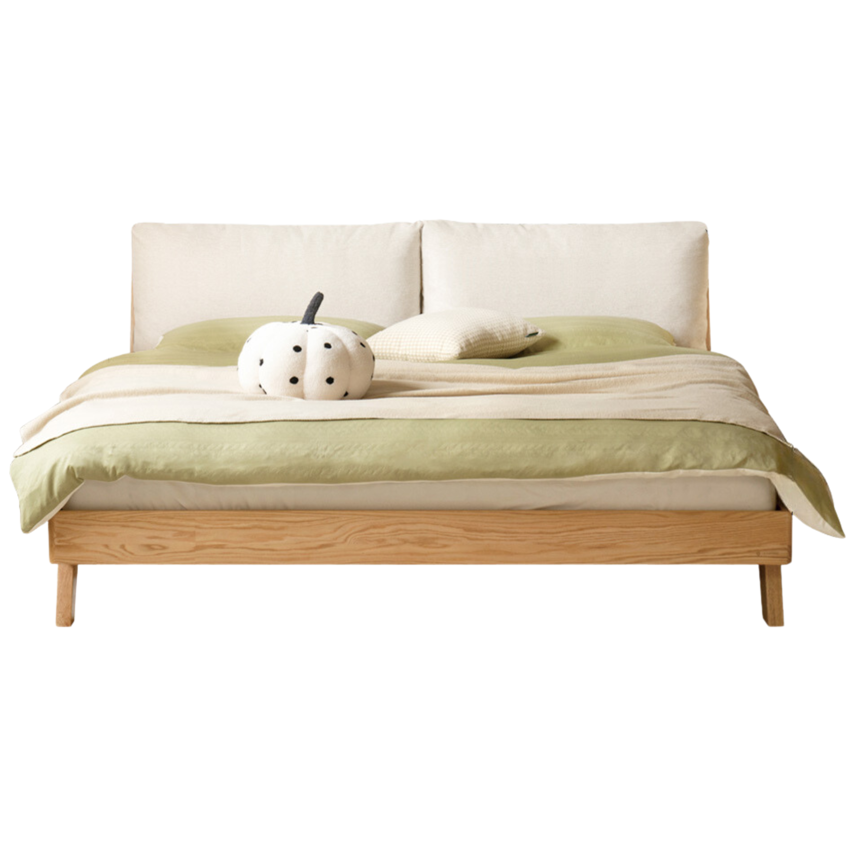 Oak solid wood soft bed