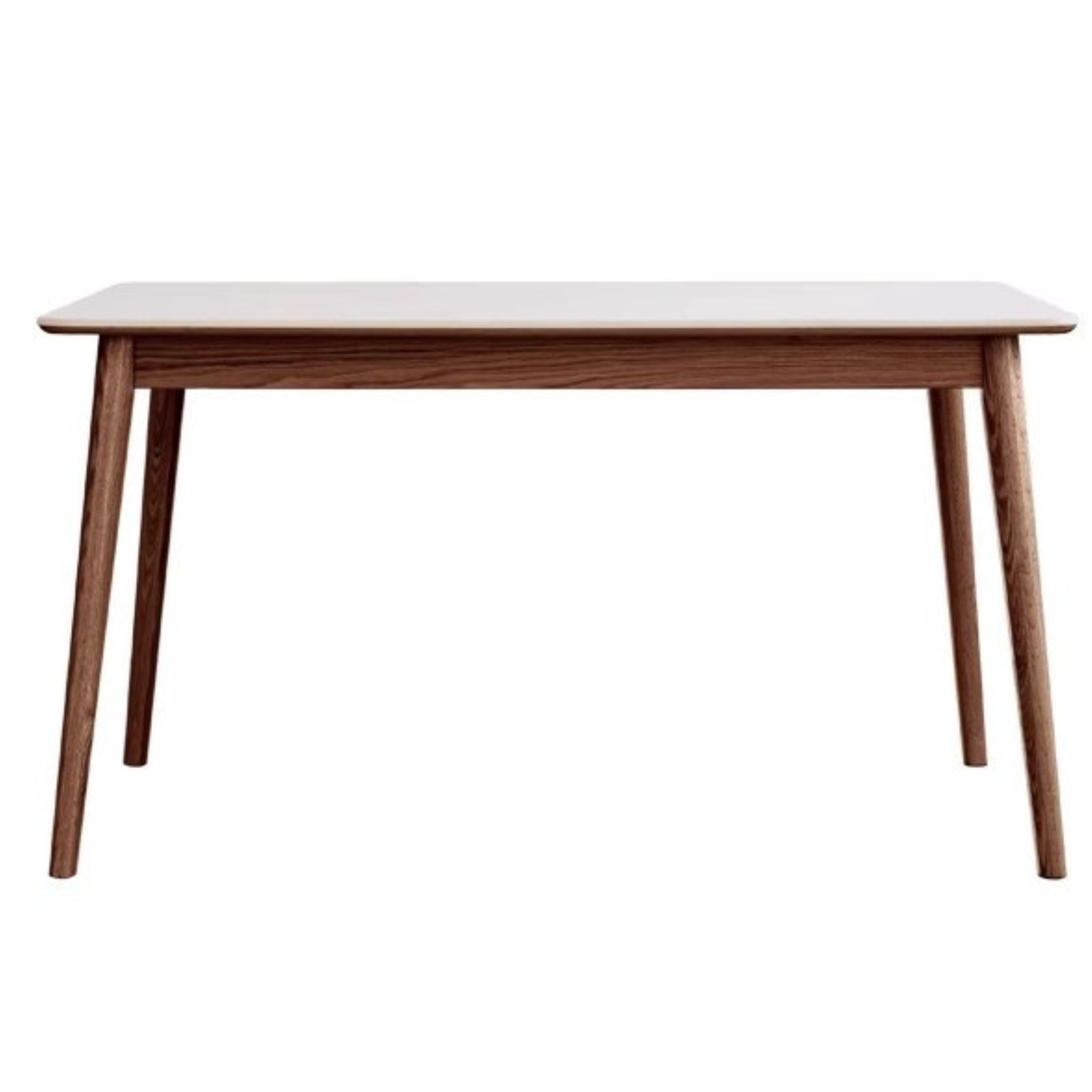 Oak Solid Wood Dining Table With Rock Slab Surface